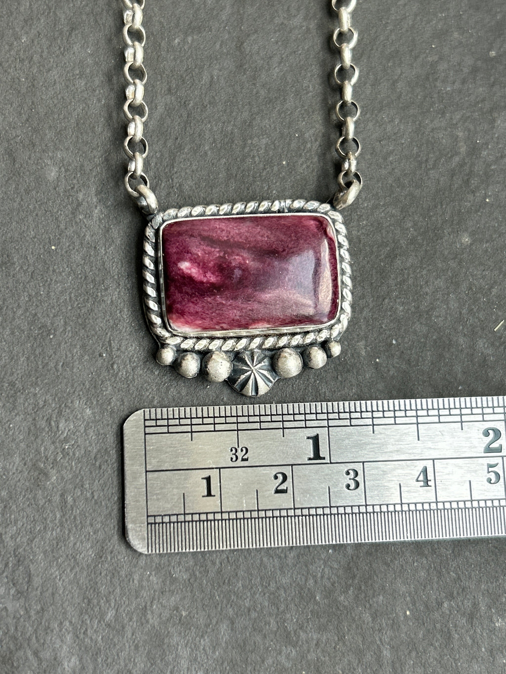 Purple Spiny Oyster Bar Necklace