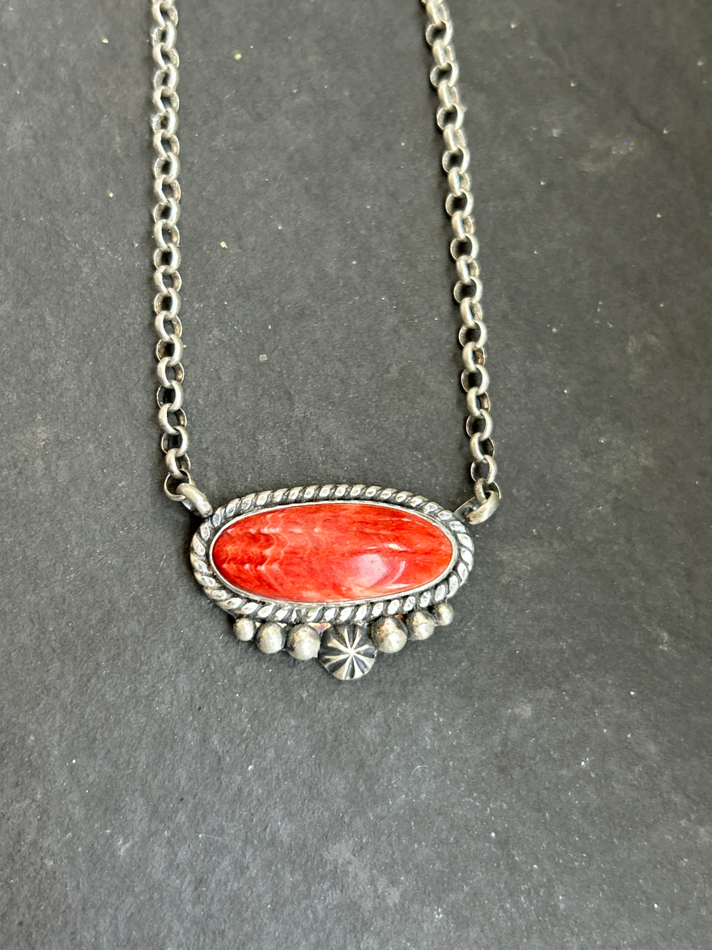 Red Spiny Oyster Bar Necklace