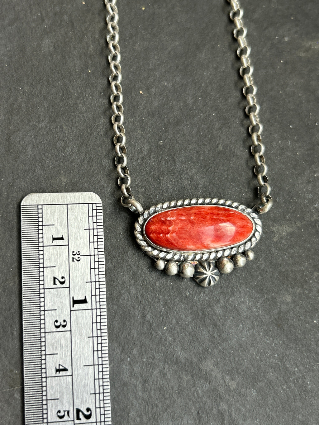 Red Spiny Oyster Bar Necklace