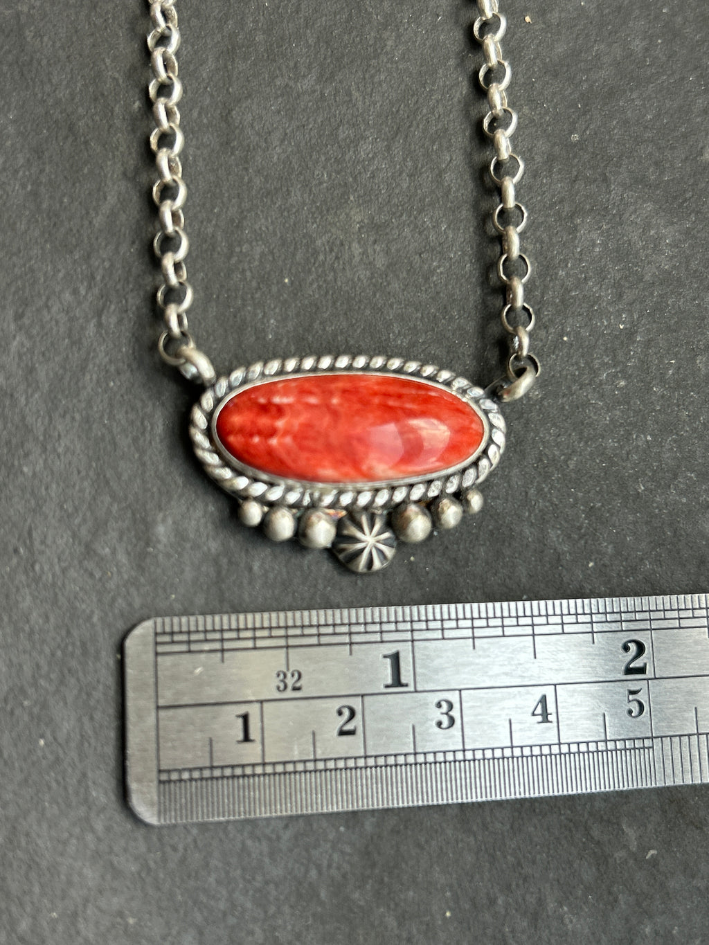 Red Spiny Oyster Bar Necklace