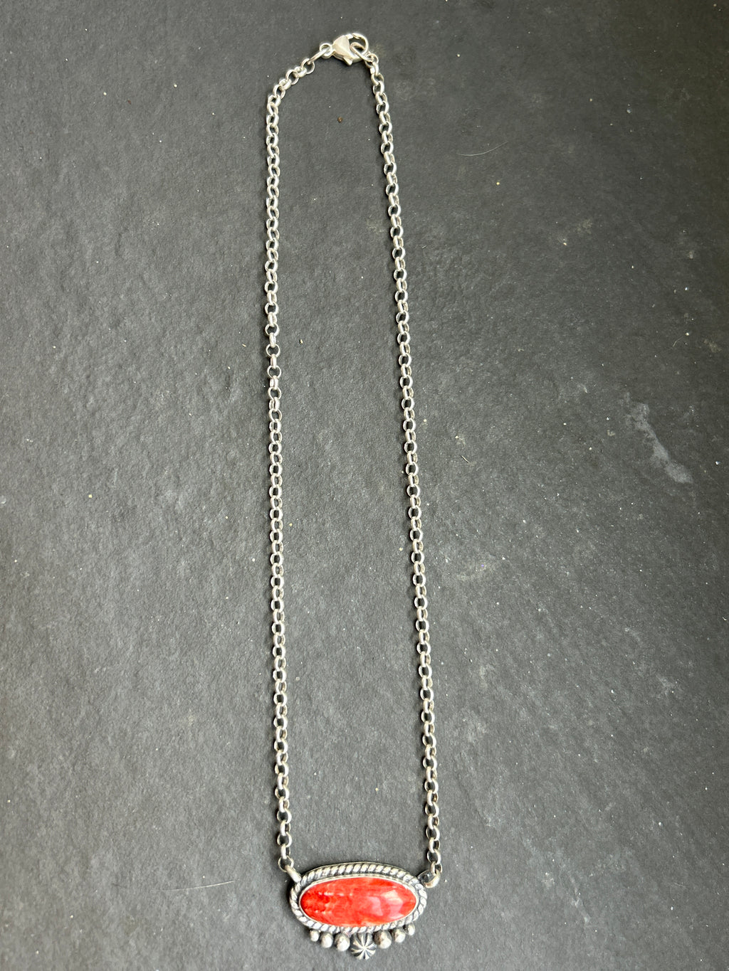 Red Spiny Oyster Bar Necklace