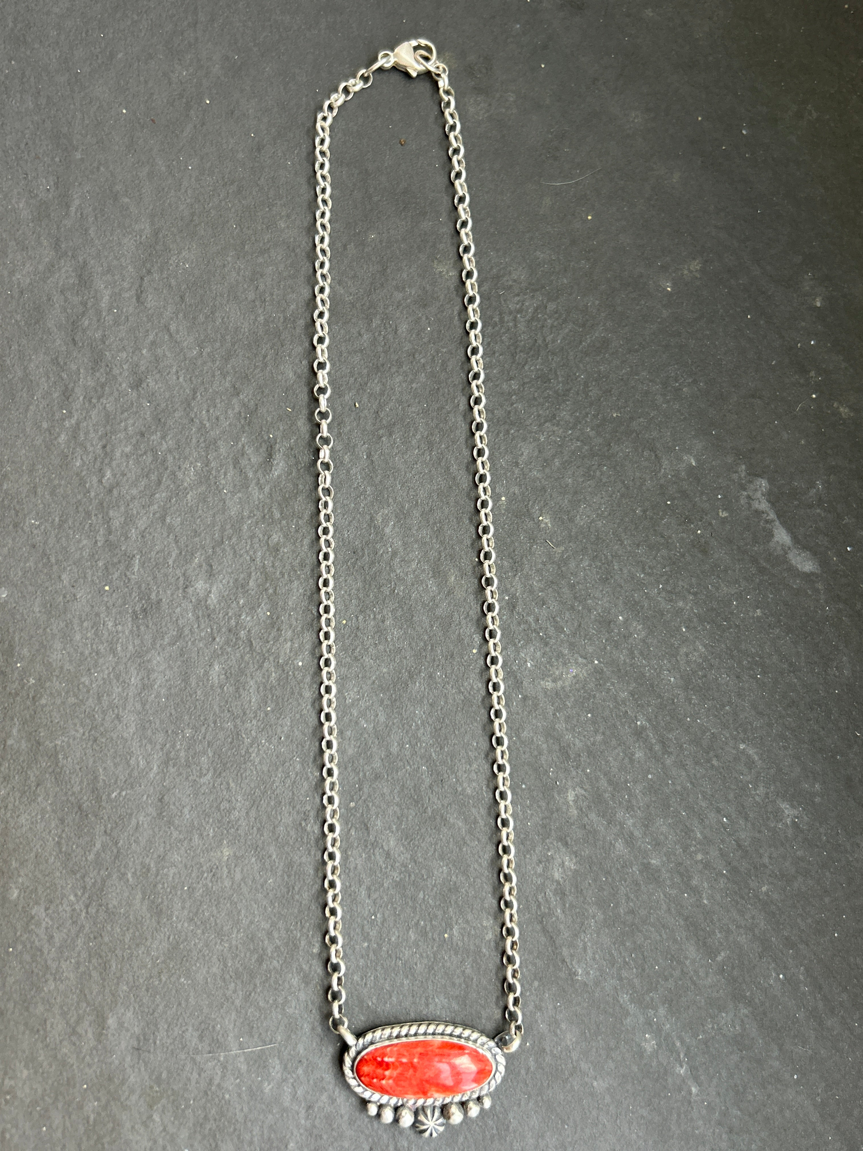 Red Spiny Oyster Bar Necklace