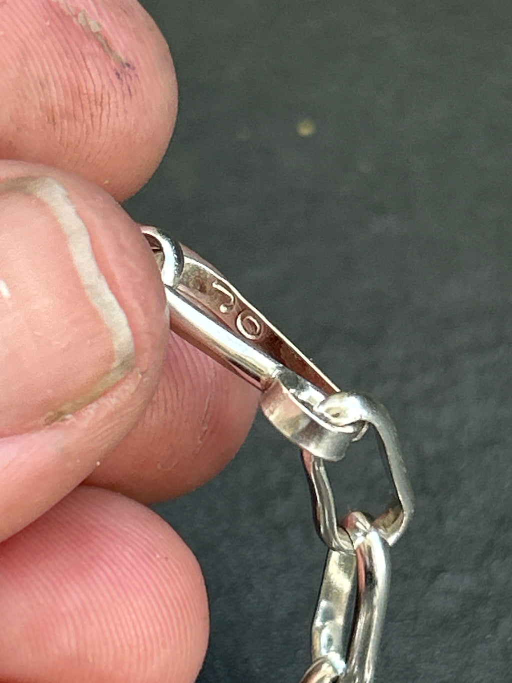 Sterling Silver Medium Link Dainty Paperclip Chain
