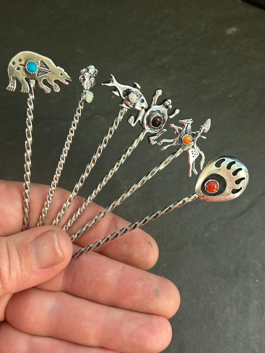 Southwest Storytellers Set of 6 Sterling Silver Pick Collection