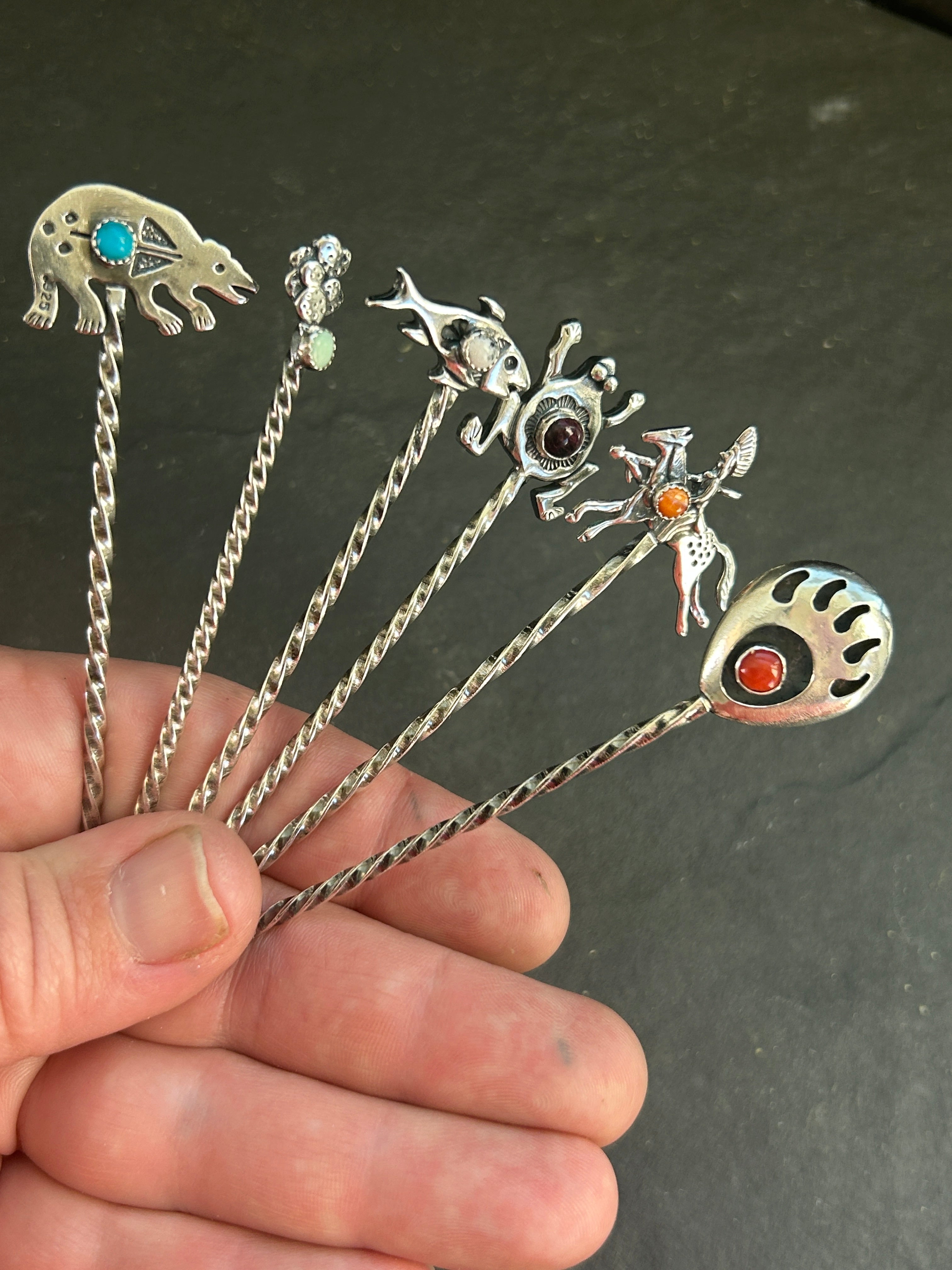 Southwest Storytellers Set of 6 Sterling Silver Pick Collection
