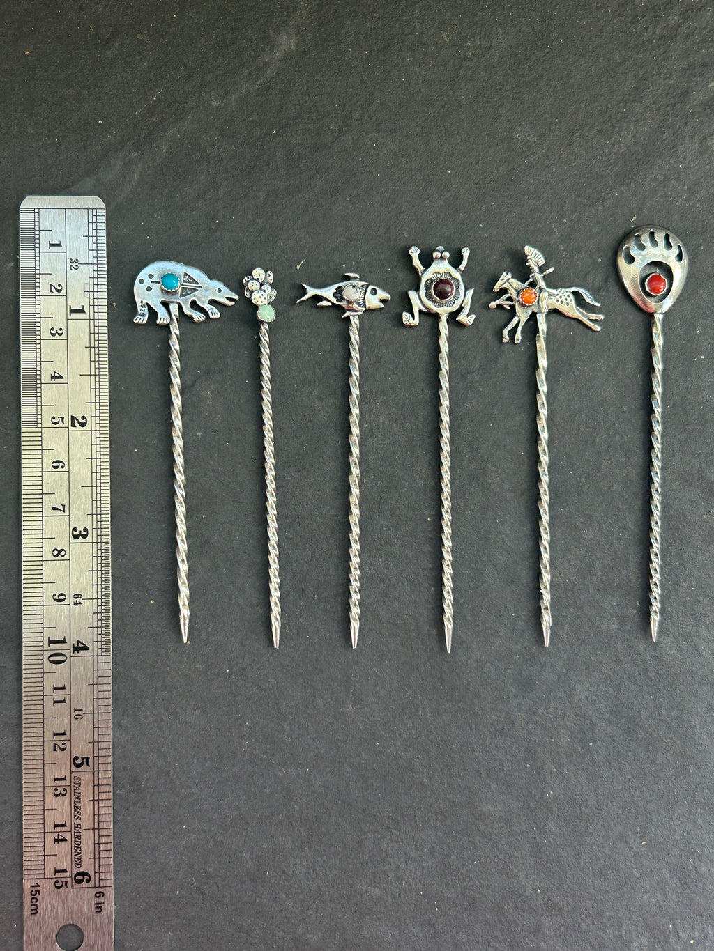 Southwest Storytellers Set of 6 Sterling Silver Pick Collection