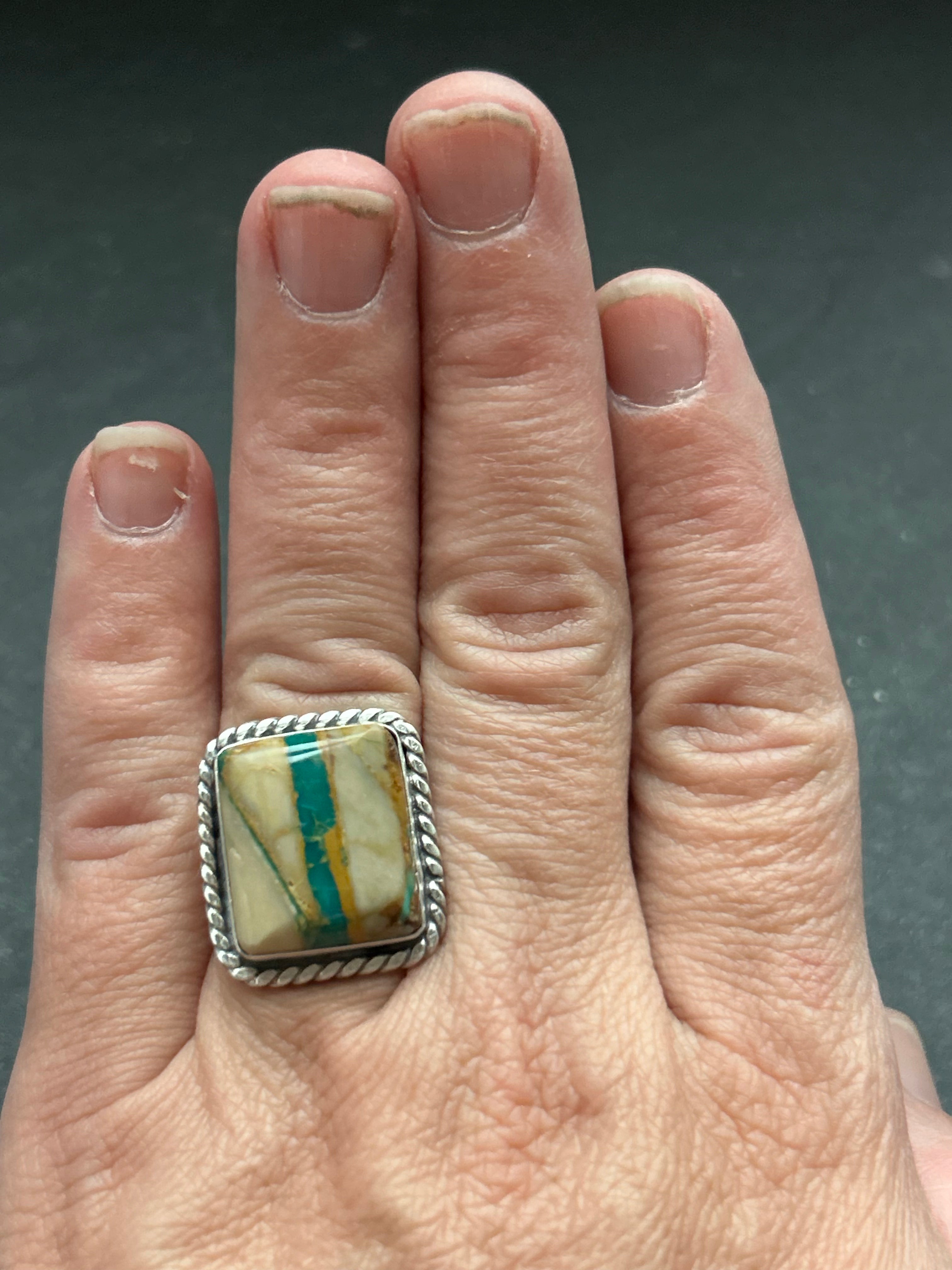 Ribbon Royston Turquoise Ring Style #1