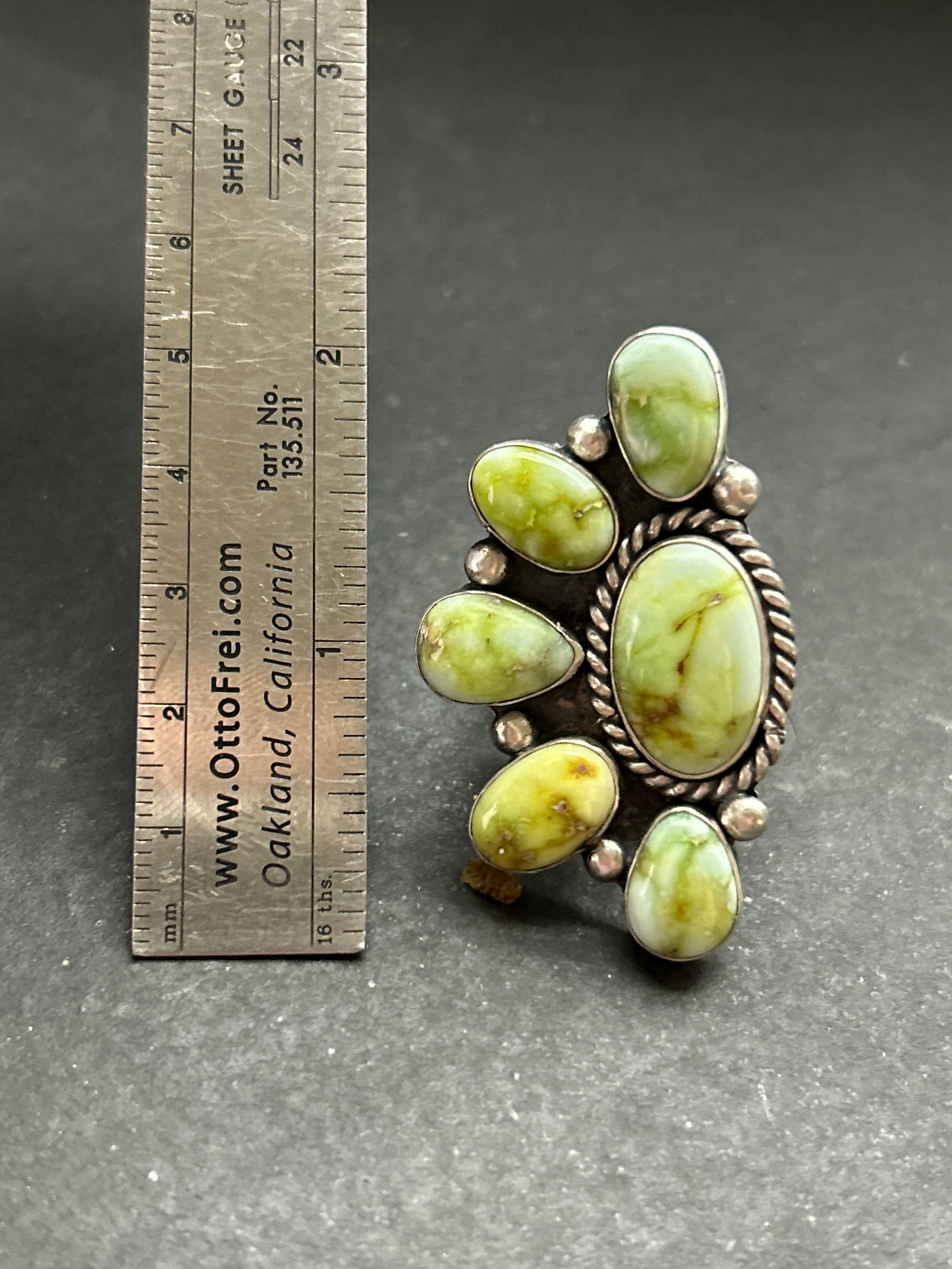 Palomino Variscite Cluster Ring