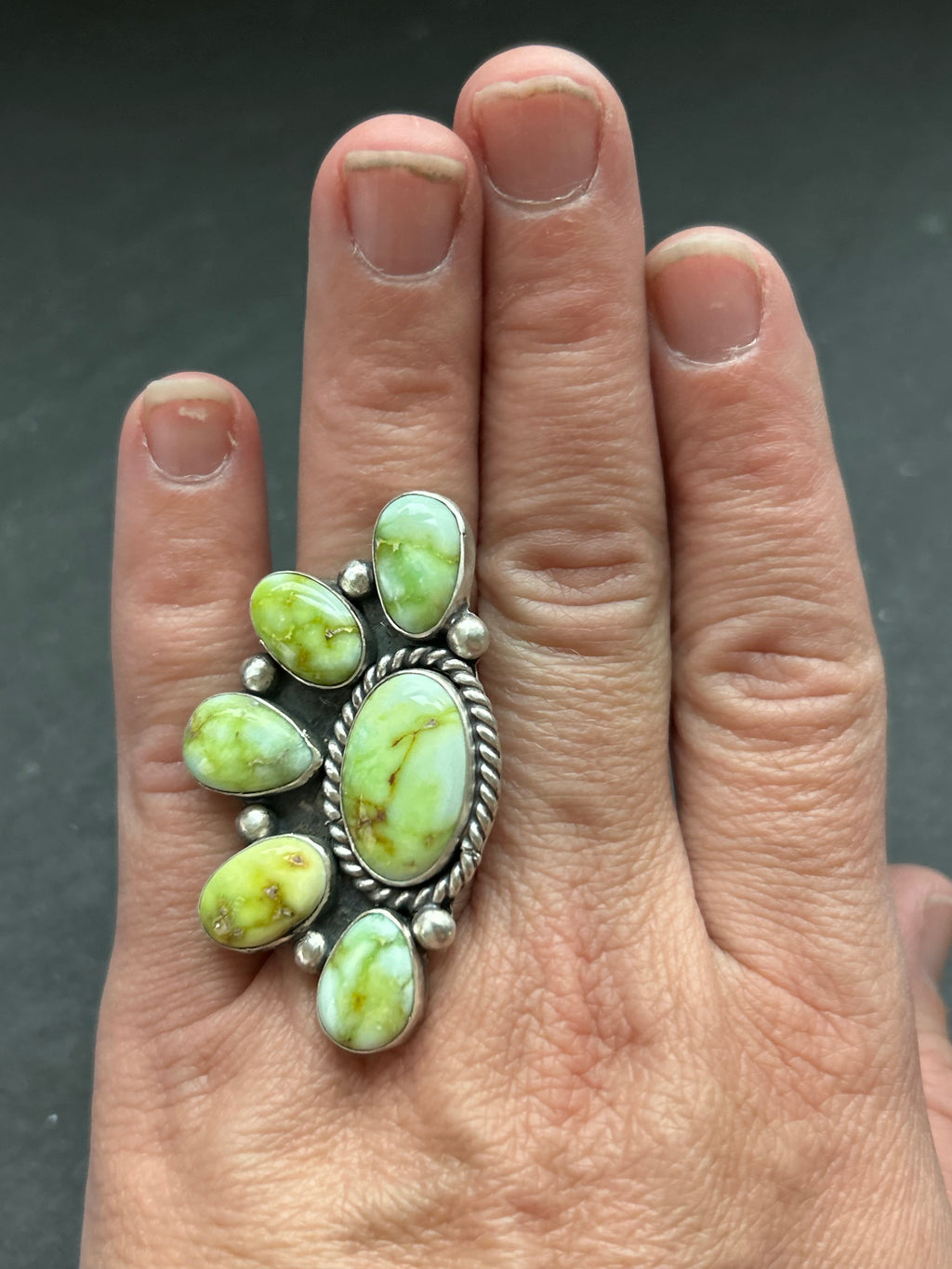 Palomino Variscite Cluster Ring