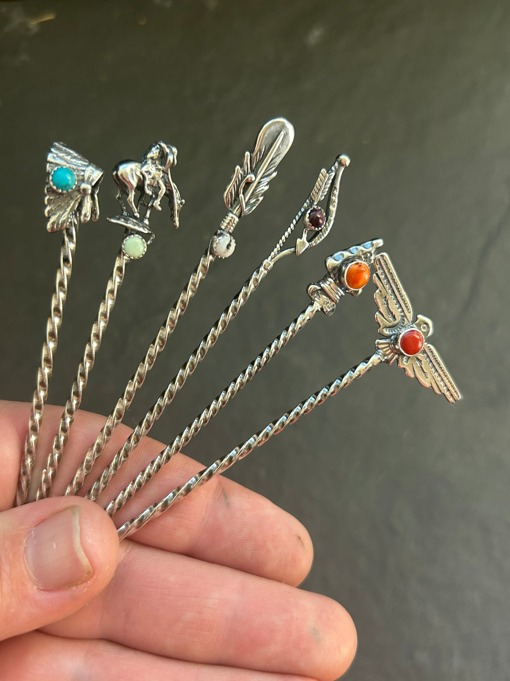 Spirit of The Plains Collection Set of 6 Sterling Silver Pick Collection