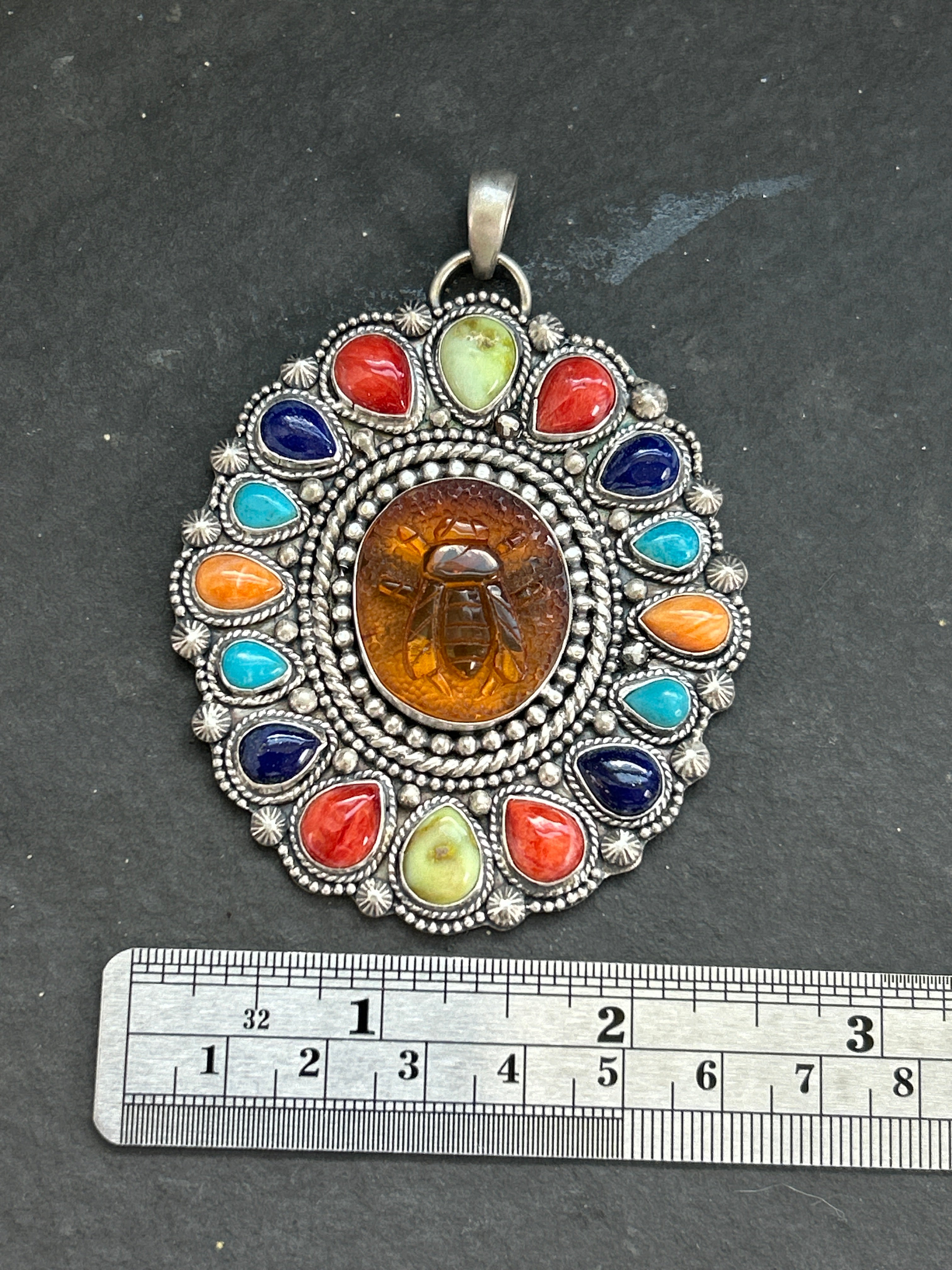 Bee-Dazzled Statement Cluster Pendant