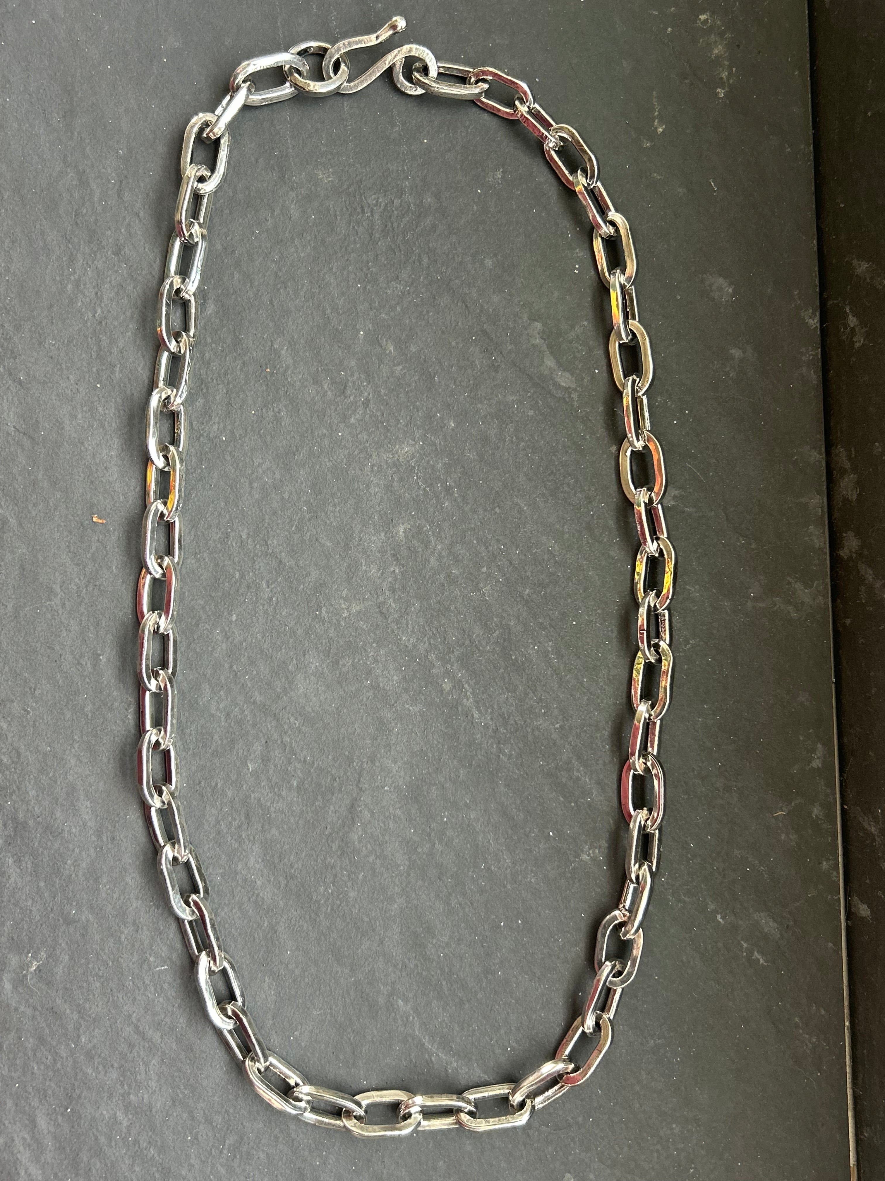 The "Big Gun"  Sterling Silver Paperclip Chain
