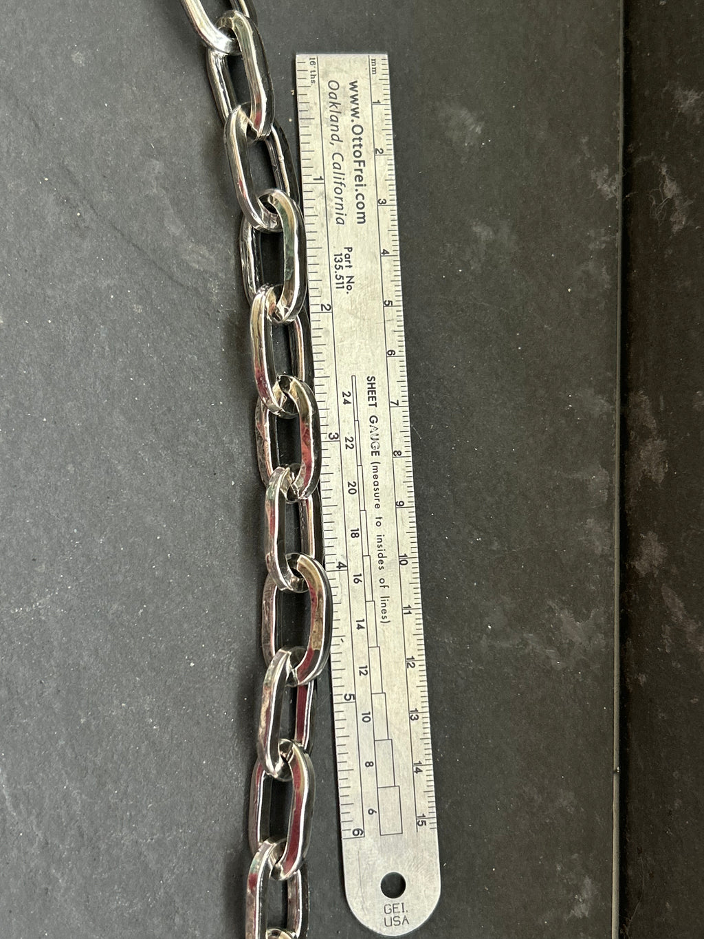 The "Big Gun"  Sterling Silver Paperclip Chain