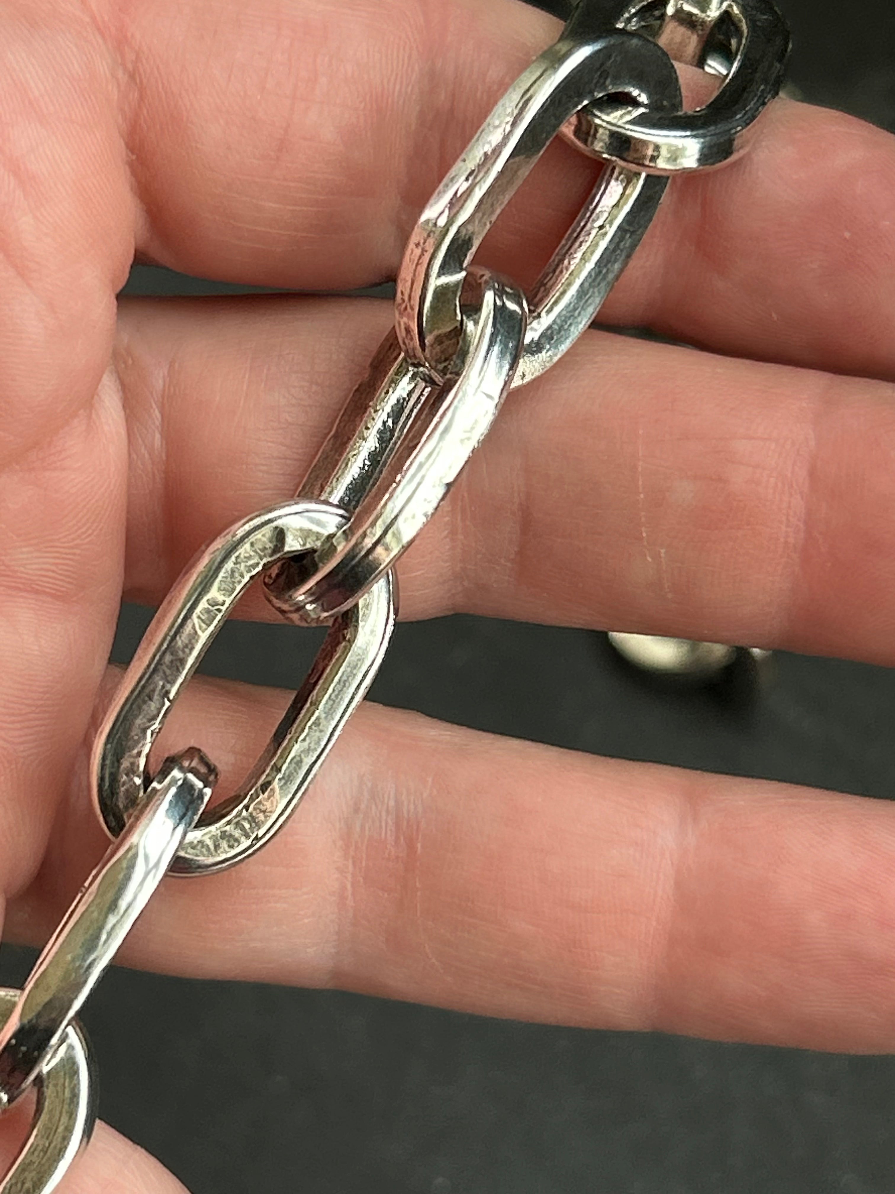 The "Big Gun"  Sterling Silver Paperclip Chain