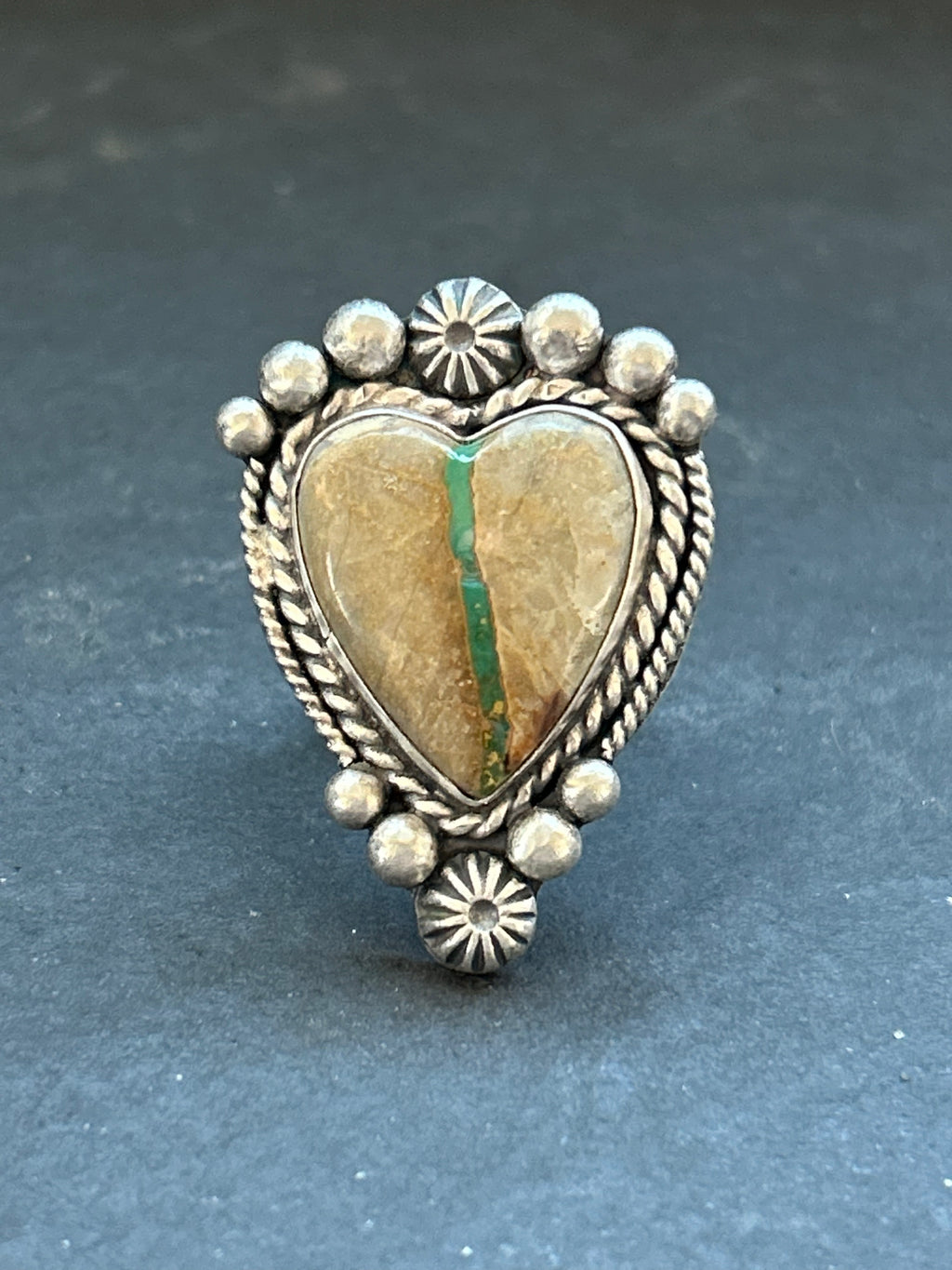 Ribbon Royston Turquoise Adjustable Band Ring