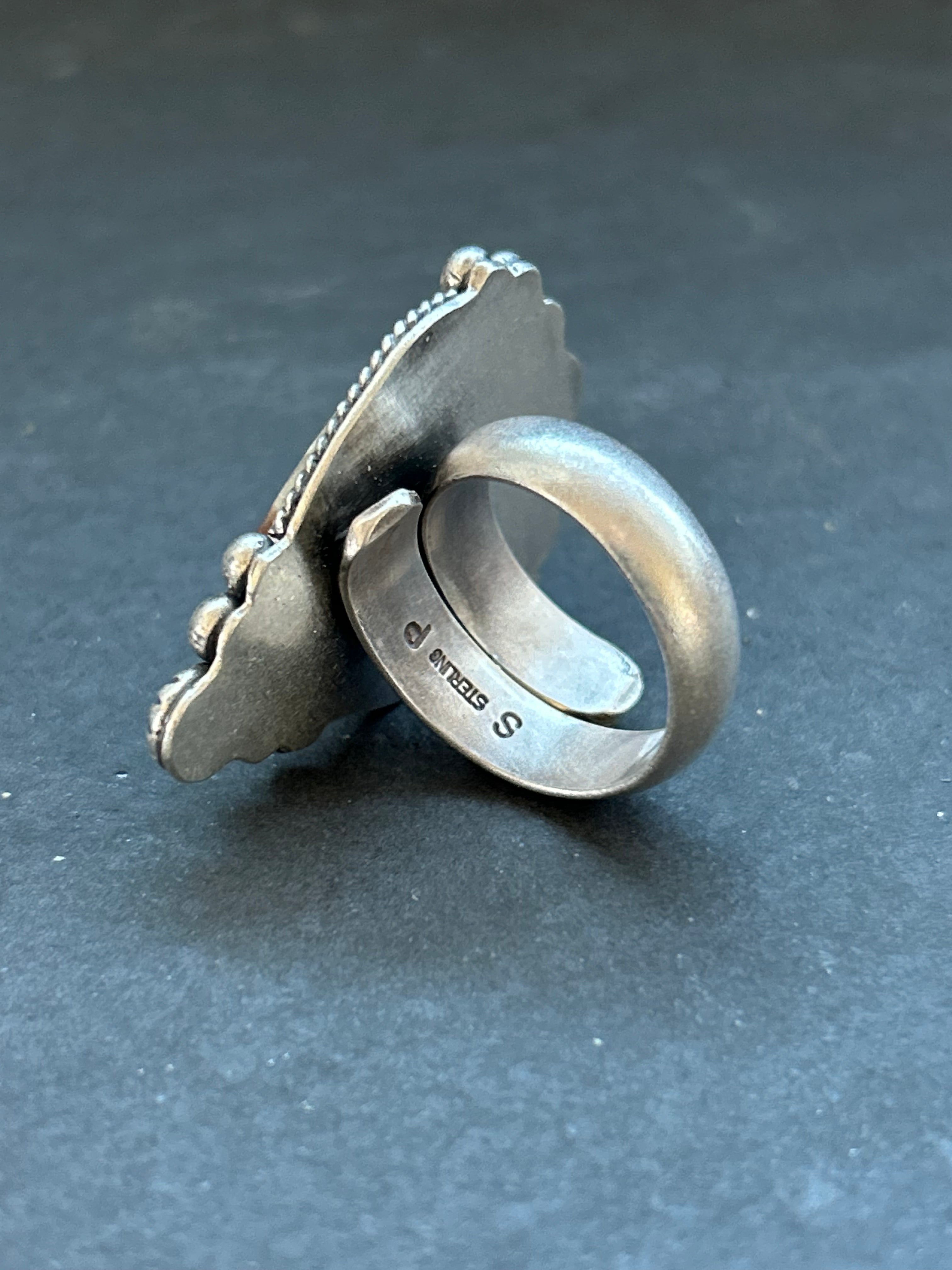 Ribbon Royston Turquoise Adjustable Band Ring