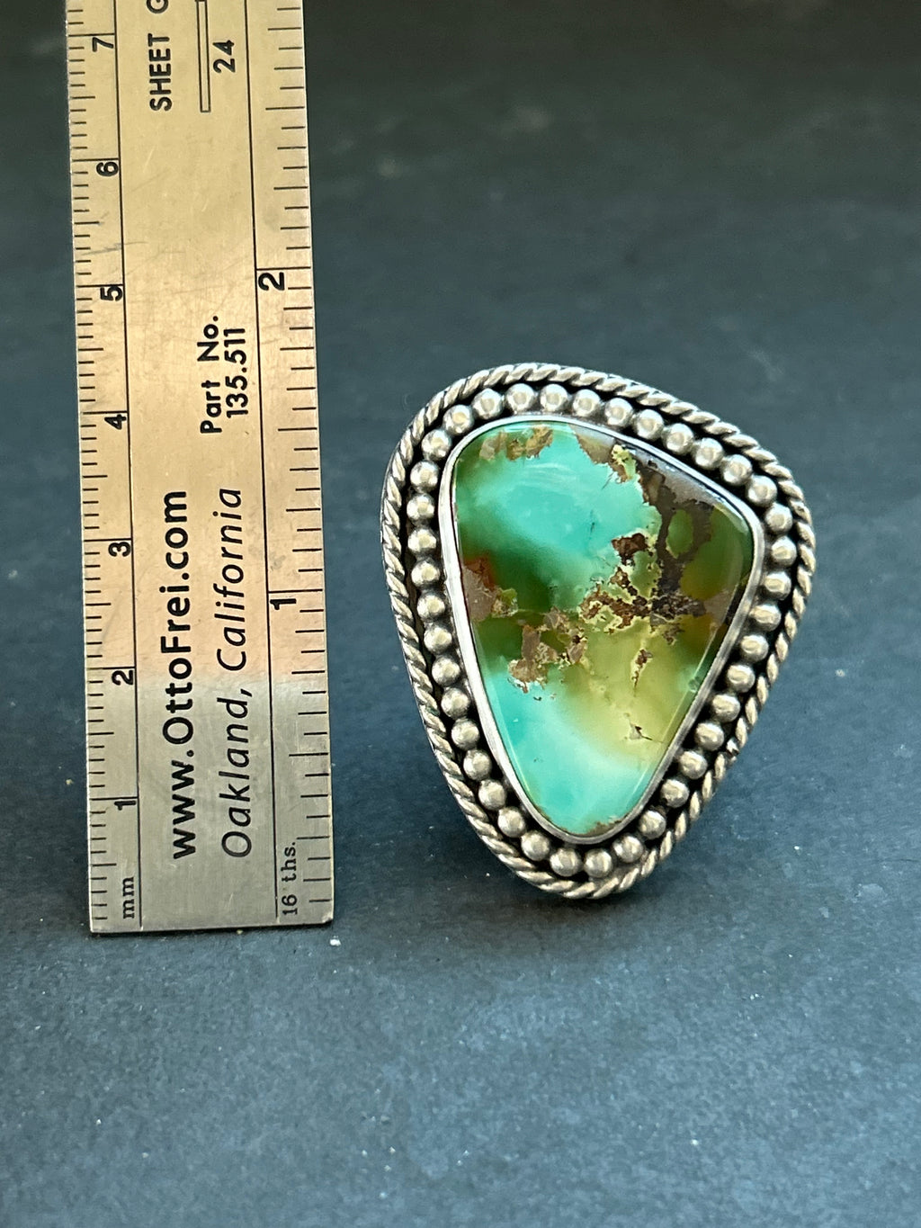 Royston Turquoise Adjustable Band Ring Style #3