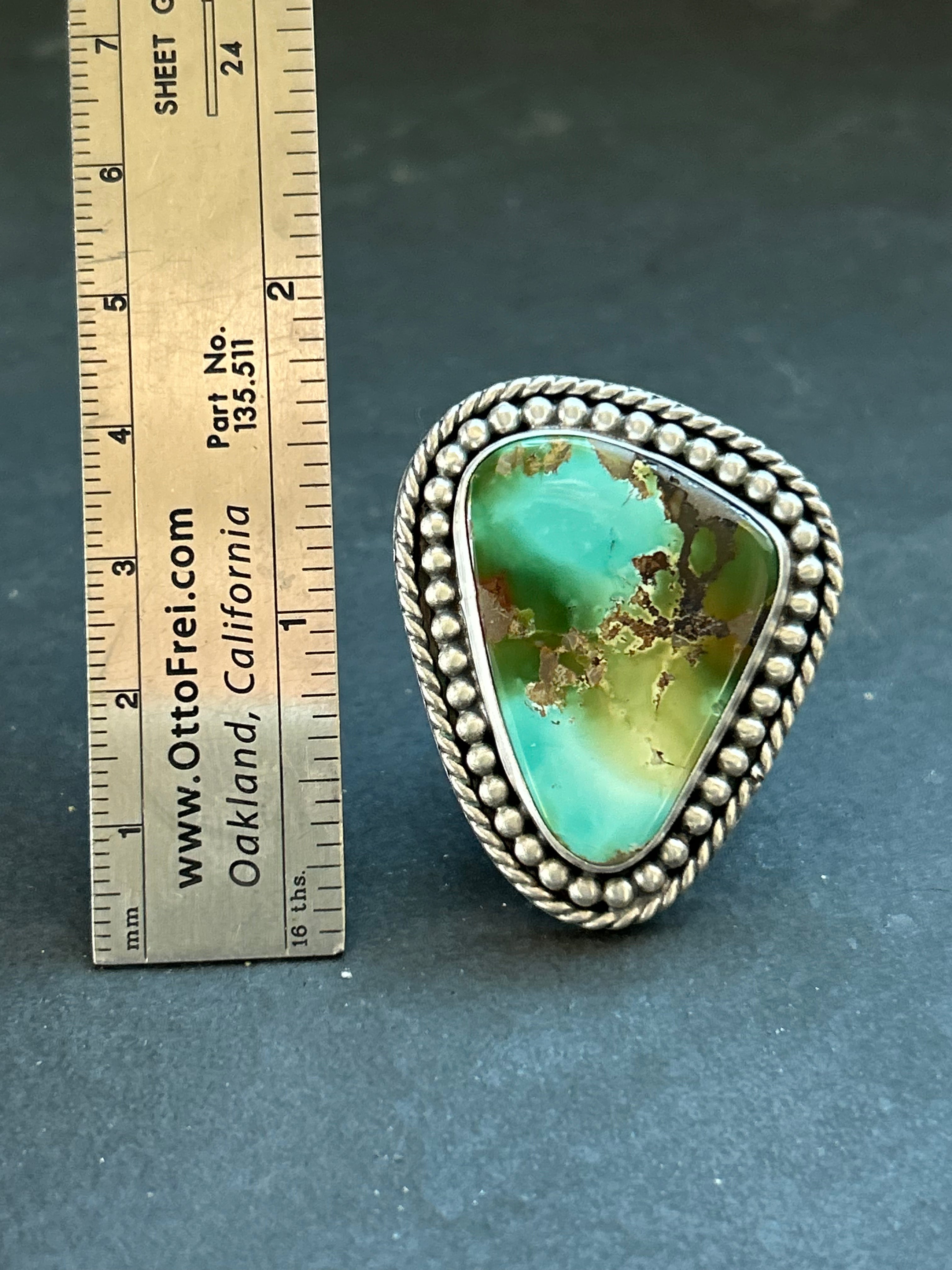 Royston Turquoise Adjustable Band Ring Style #3