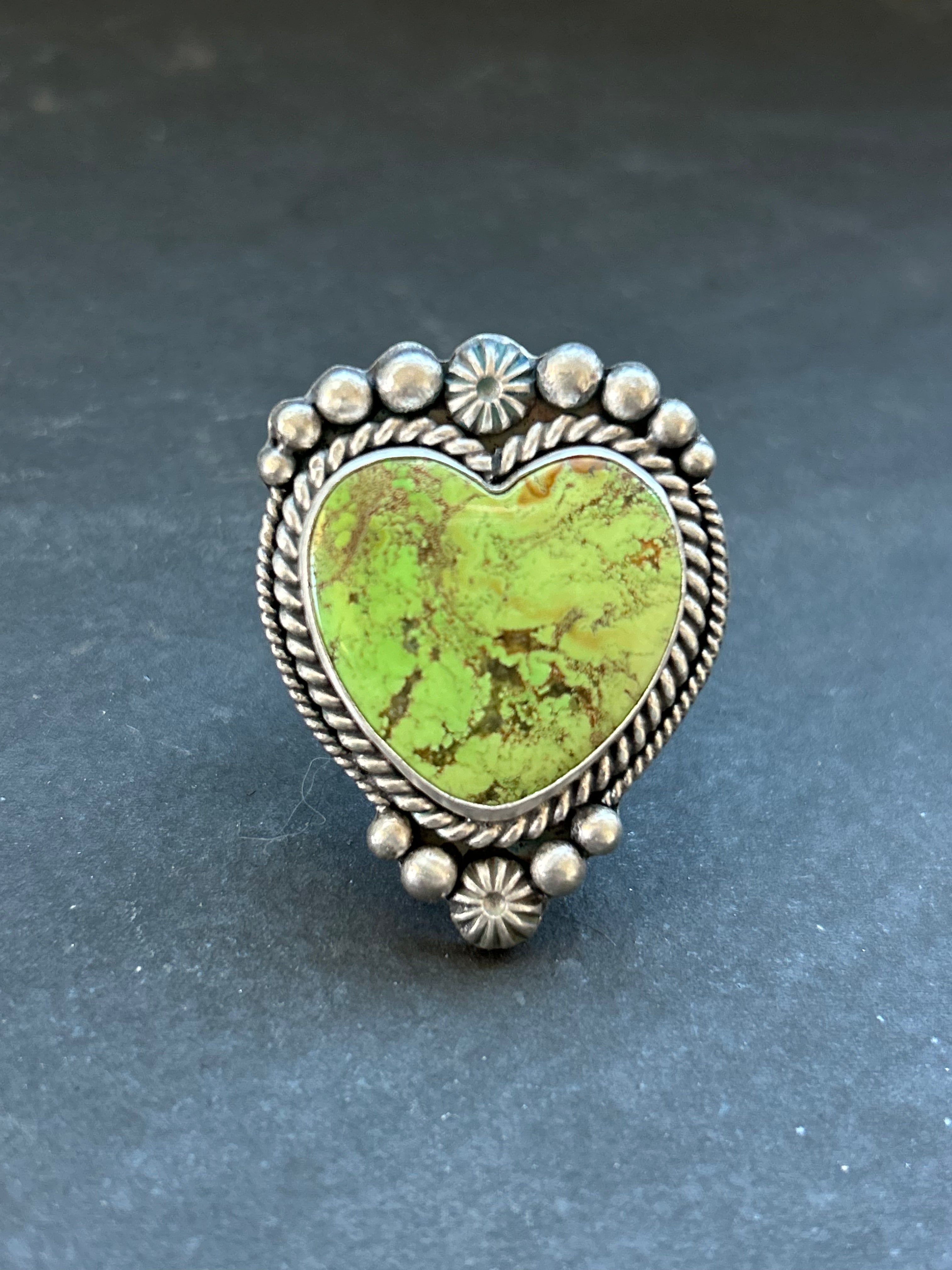 Gaspeite Adjustable Band Ring