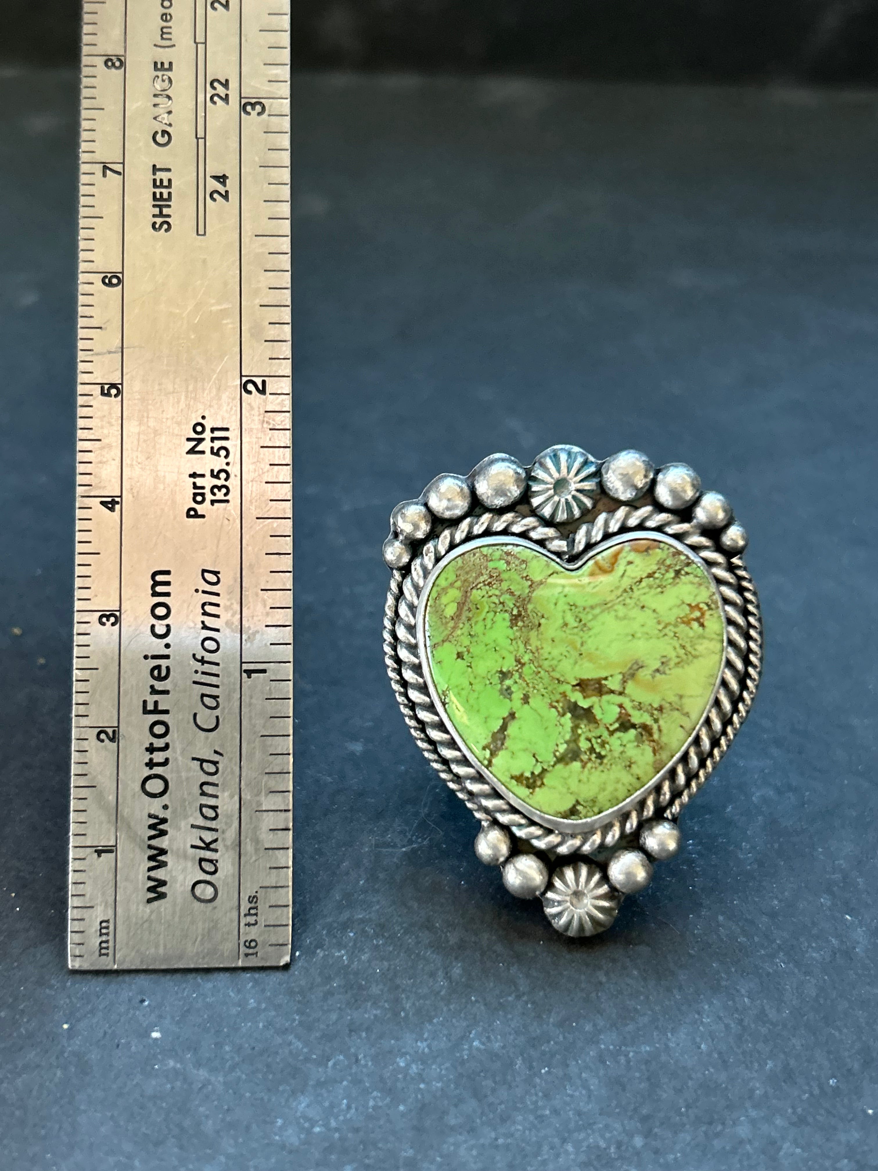 Gaspeite Adjustable Band Ring