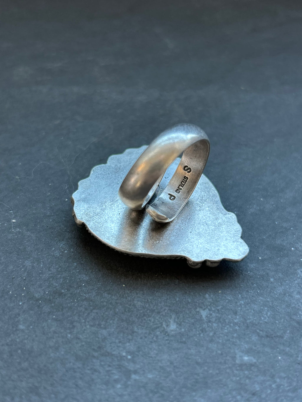Gaspeite Adjustable Band Ring