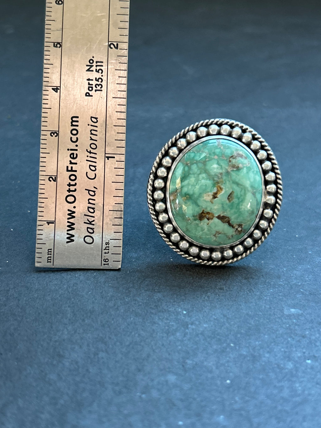 Broken Arrow Variscite Adjustable Band Ring Style #2