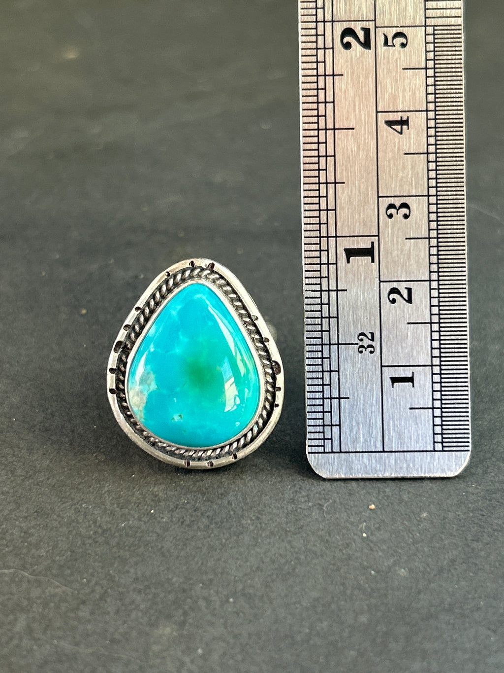 Royston Turquoise Adjustable Band Ring