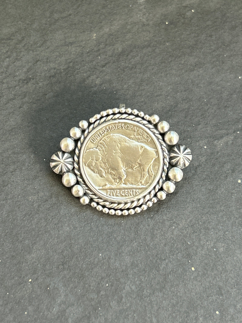 Buffalo Nickel Hat Clip