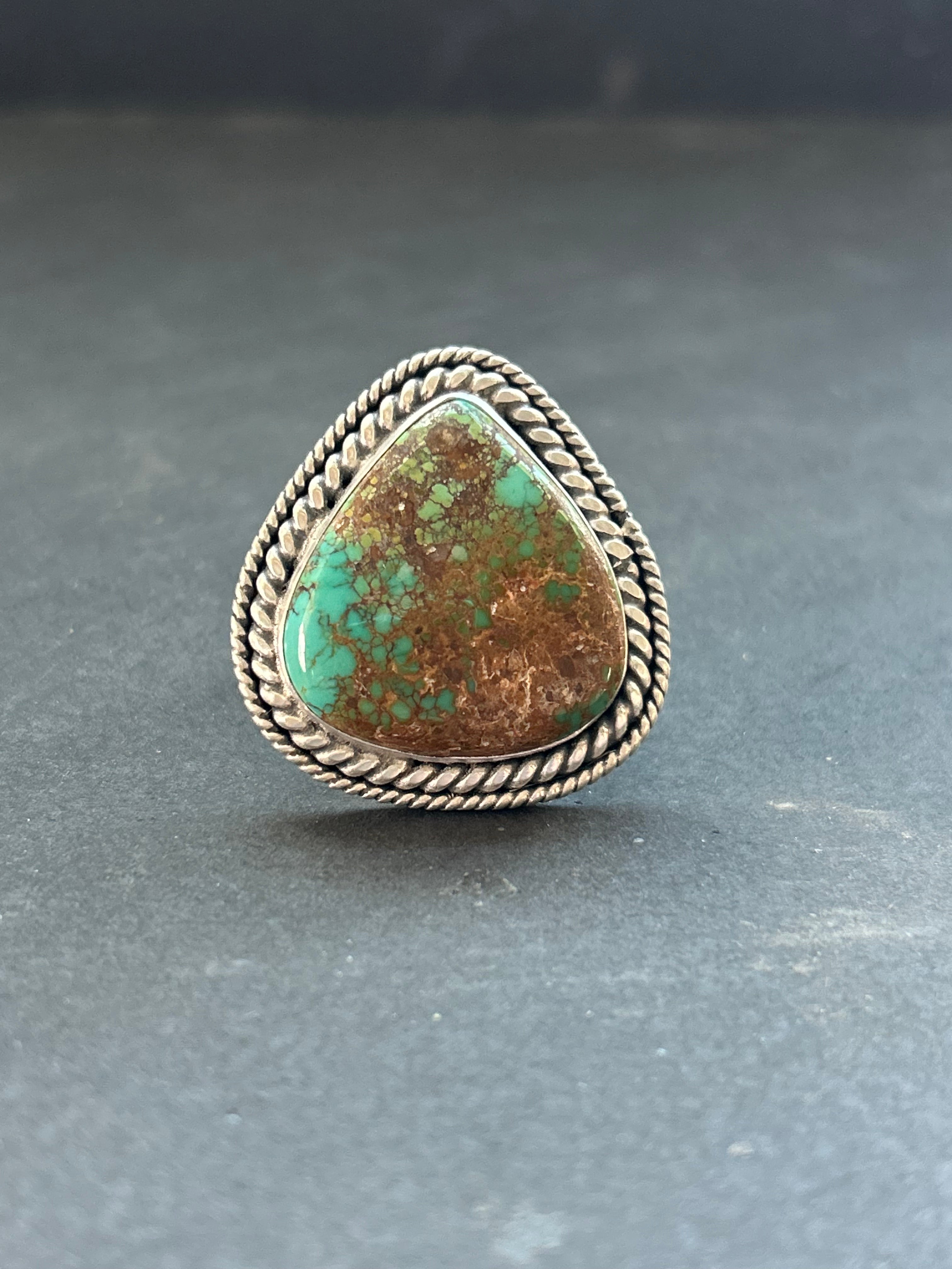 Firebird Turquoise Adjustable Band Ring
