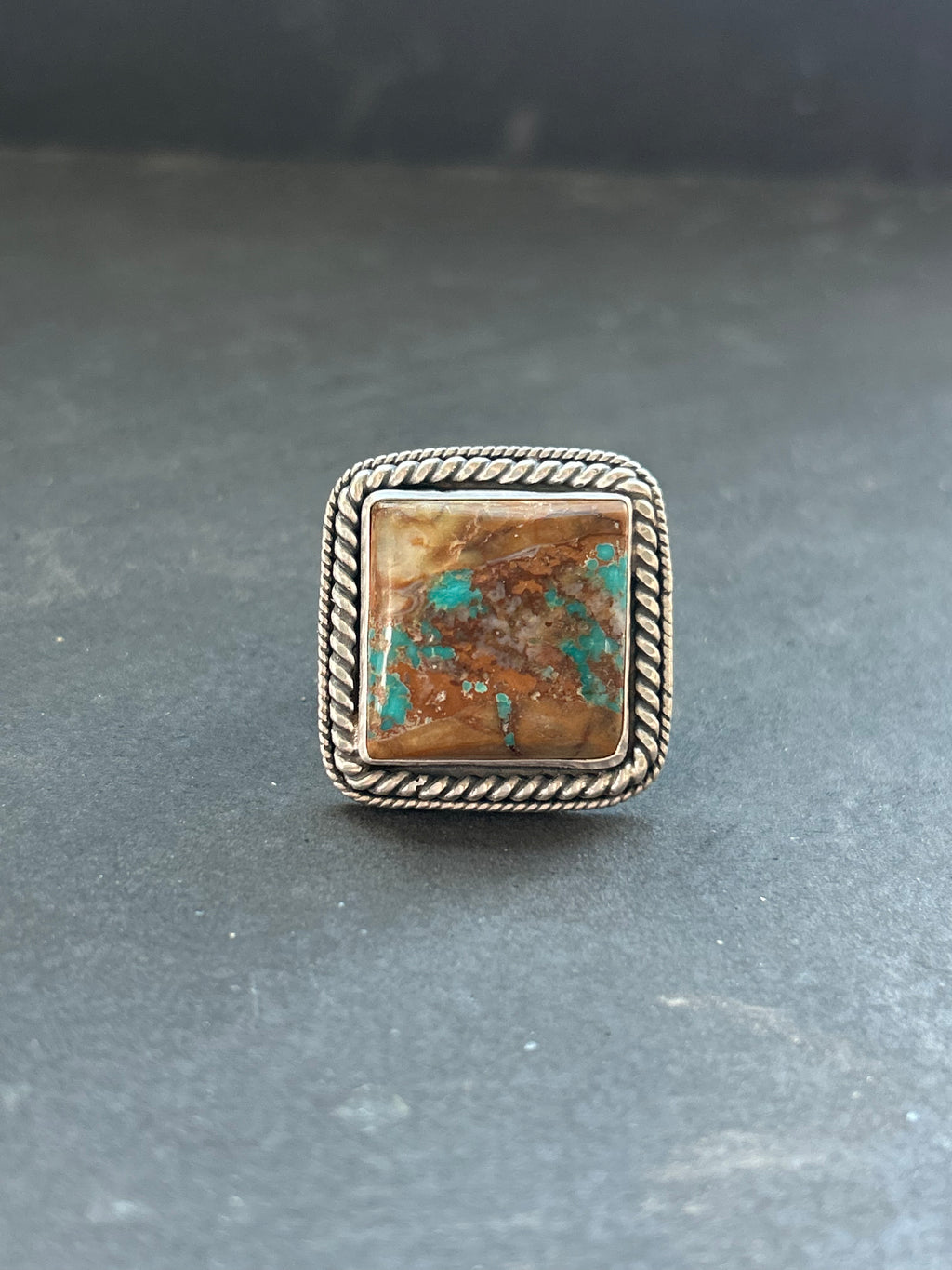 Easter Blue Turquoise Adjustable Band Ring Style #1
