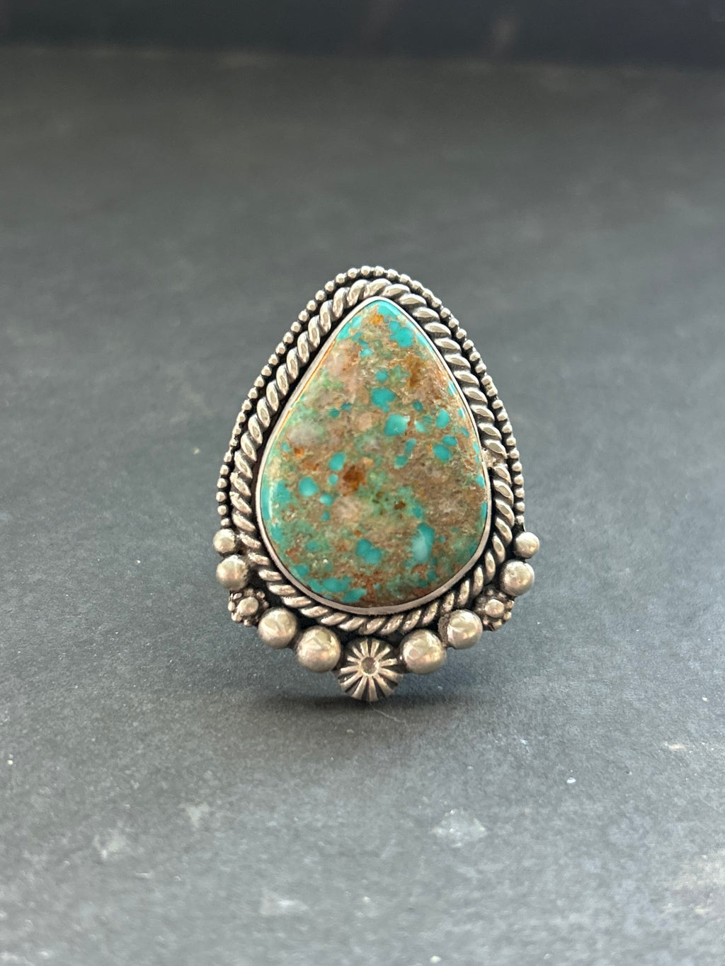 Easter Blue Turquoise Adjustable Band Ring Style #3