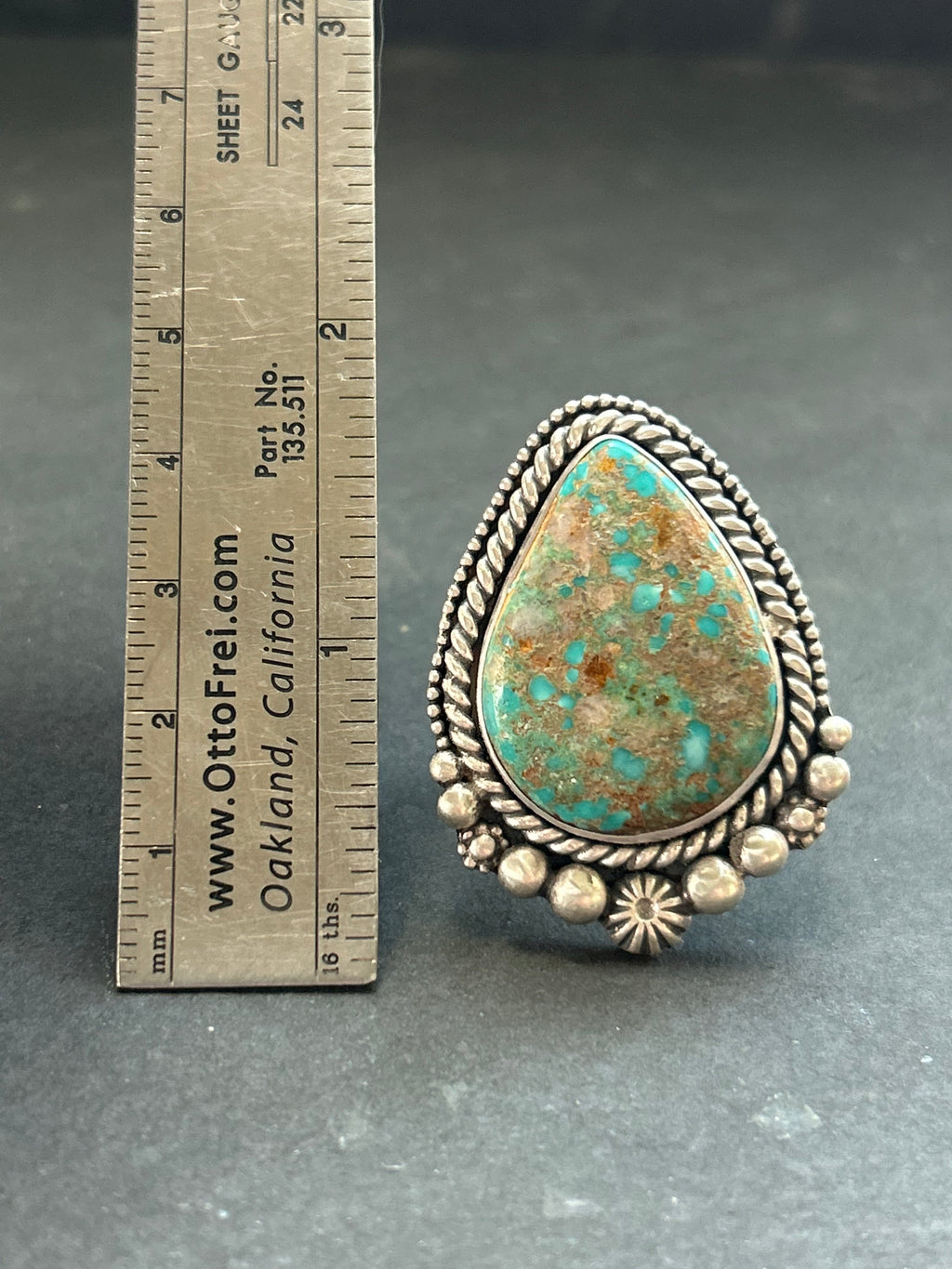 Easter Blue Turquoise Adjustable Band Ring Style #3