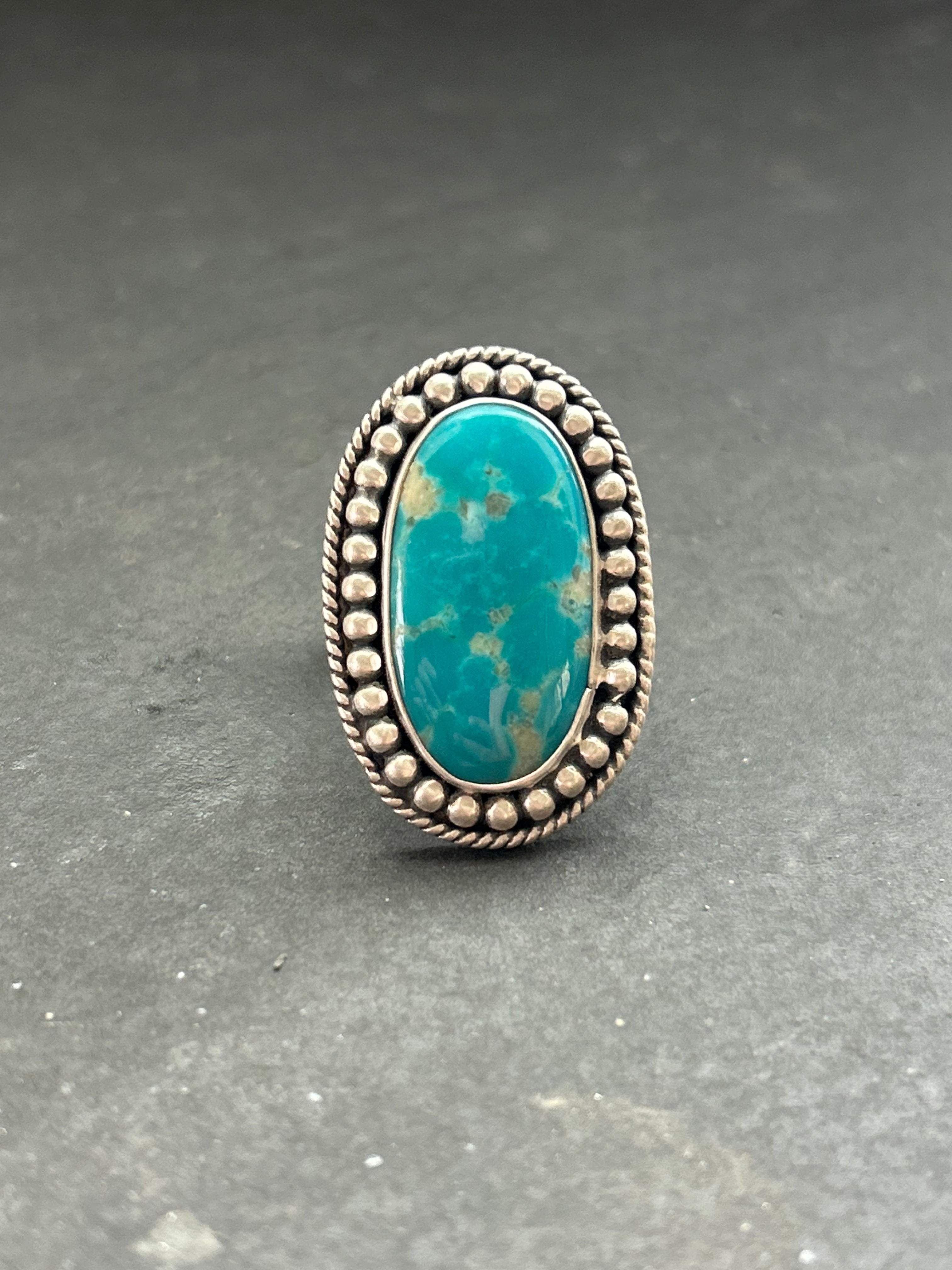 Royston Turquoise Adjustable Band Ring Style #7