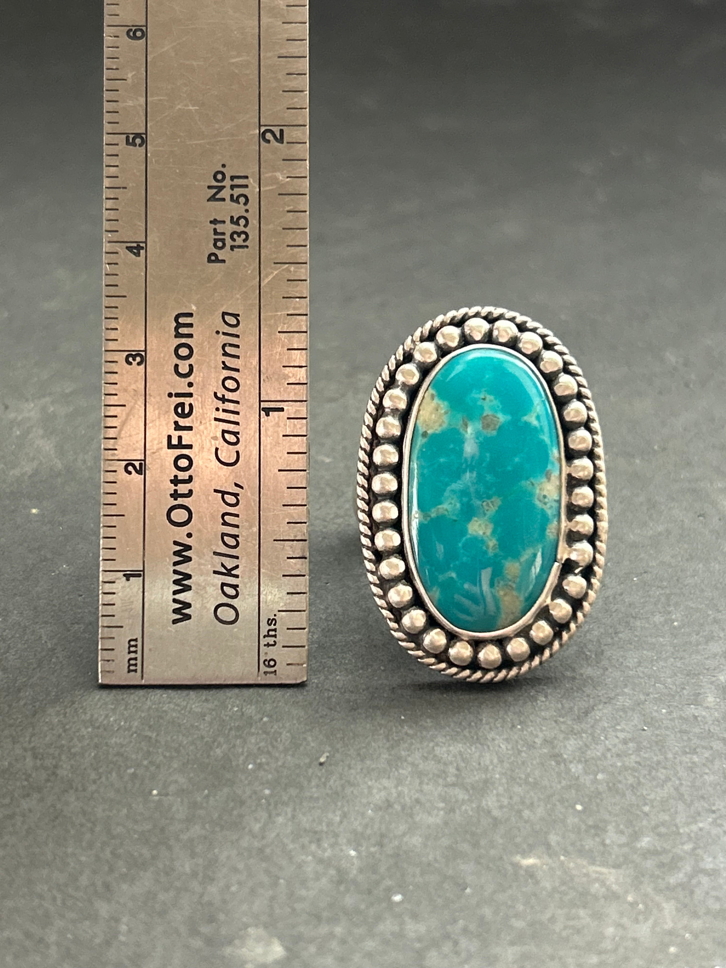Royston Turquoise Adjustable Band Ring Style #7