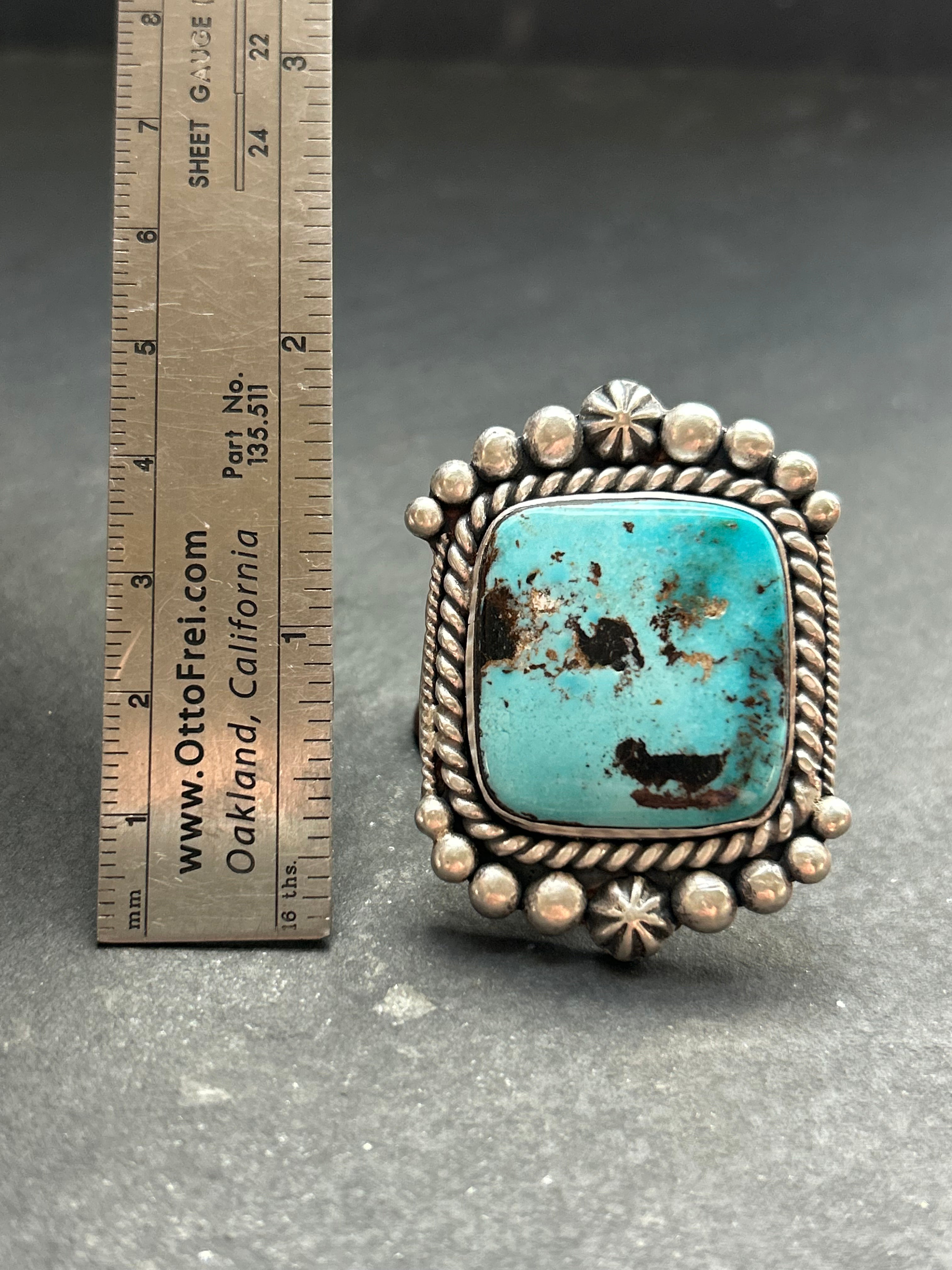 Blue Dream Turquoise Adjustable Band Ring Style #2