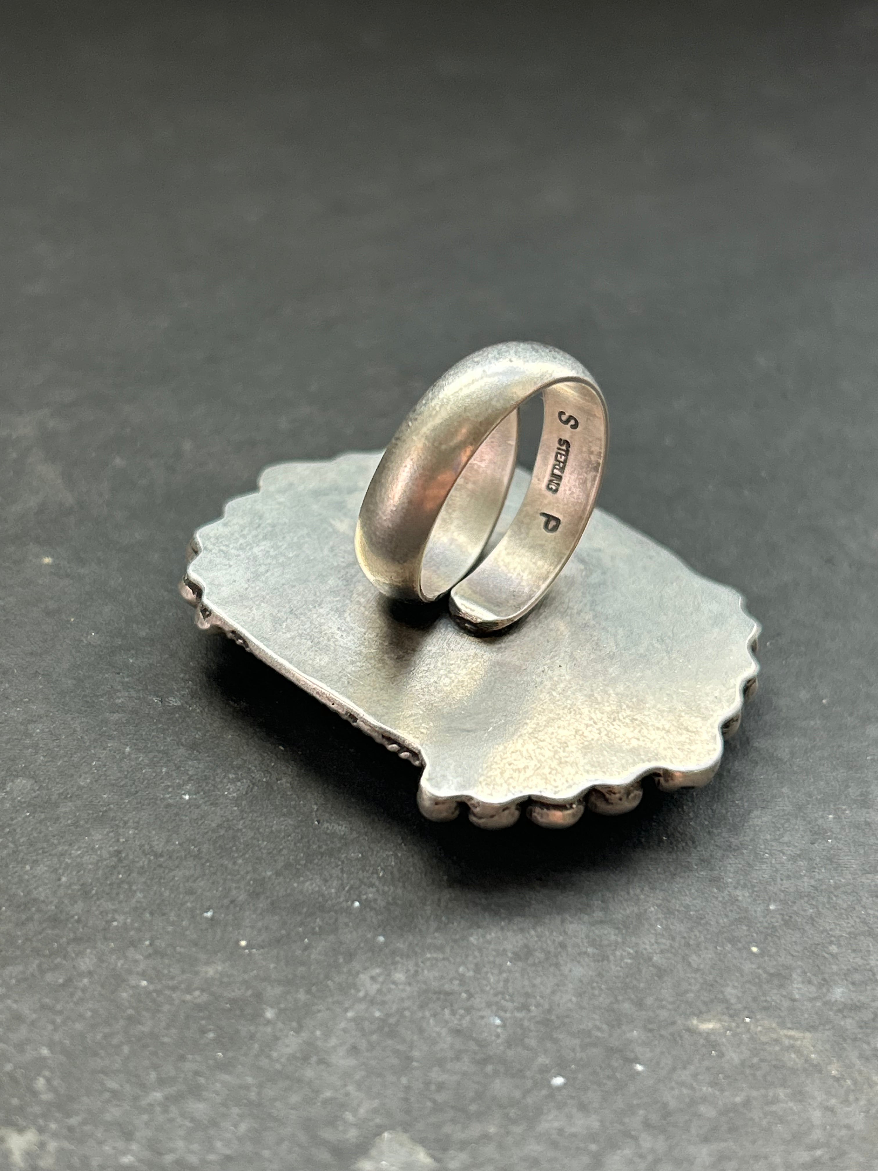 Blue Dream Turquoise Adjustable Band Ring Style #2