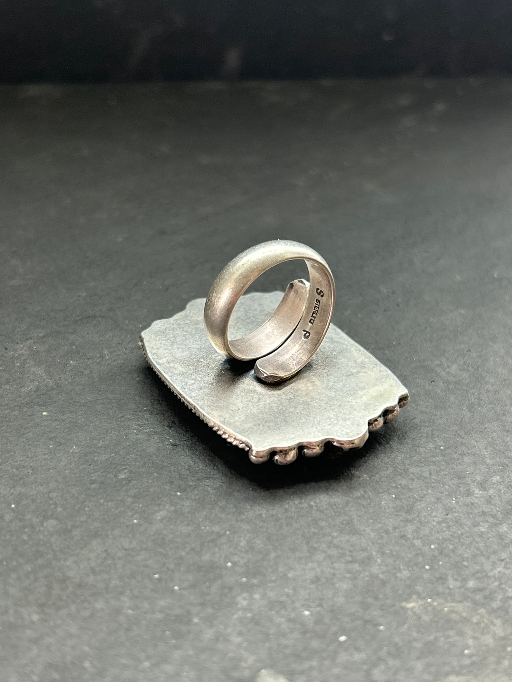 Black Hills Turquoise Adjustable Band Ring Style #1