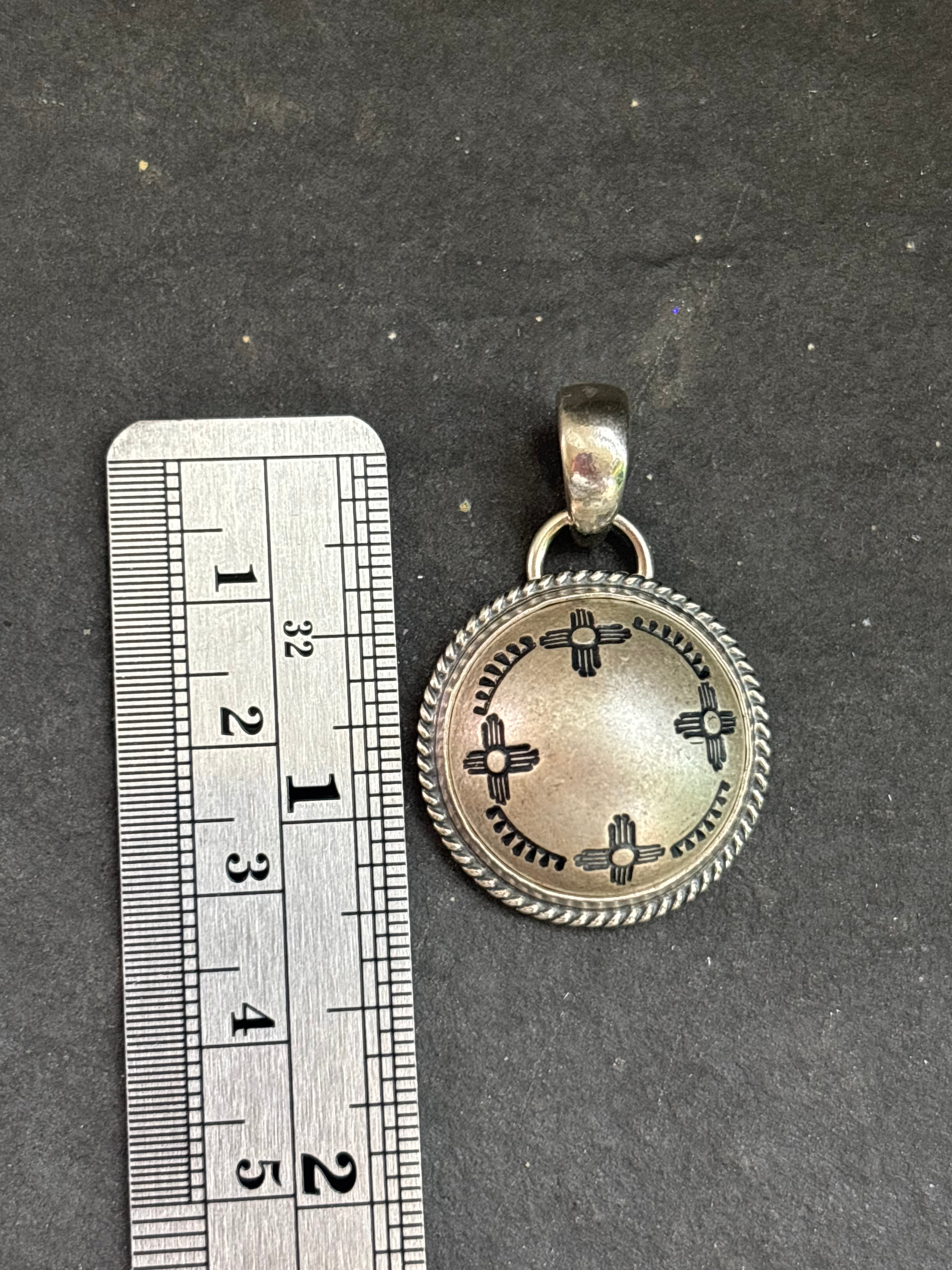 Spirit of The Sun Ponca Half Shell Pendant