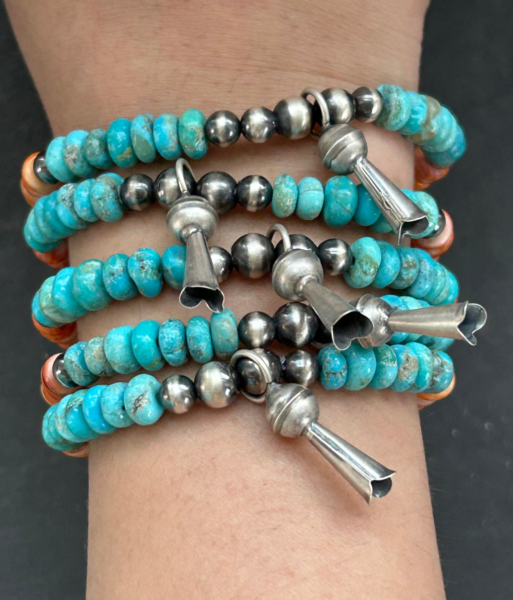 Ombré Mini Blossom Stretchy Stacker Bracelet Style #2