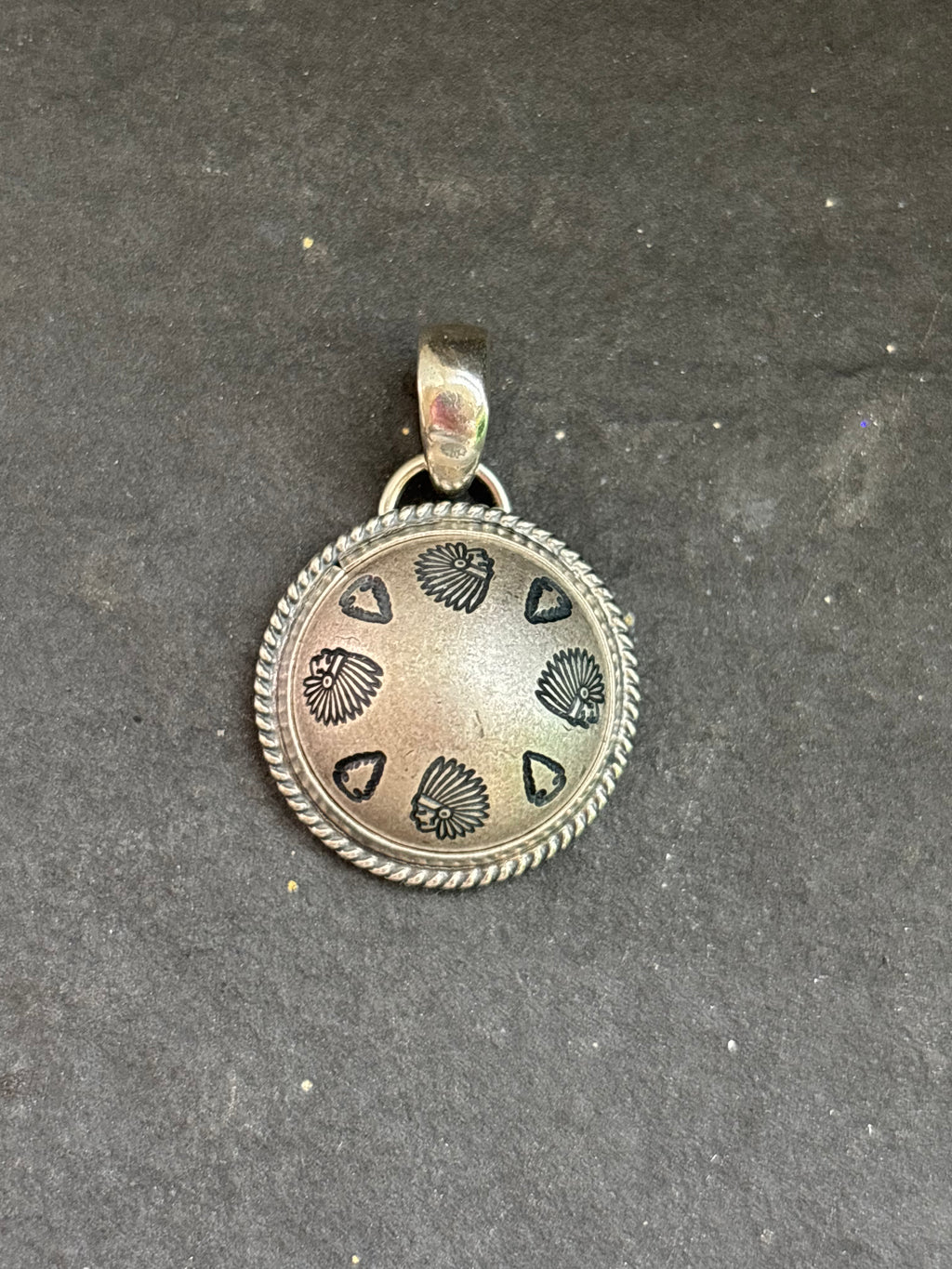 Warrior's Mark Ponca Half Shell Pendant