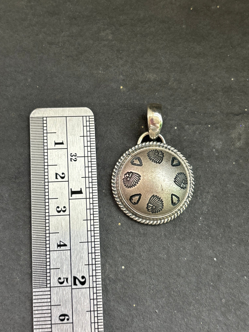 Warrior's Mark Ponca Half Shell Pendant