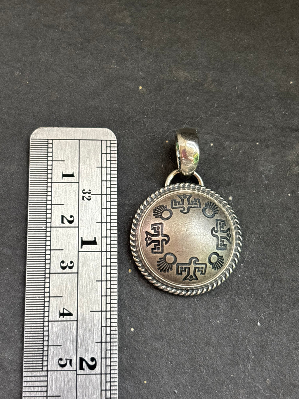 Wings of Protection Ponca Half Shell Pendant