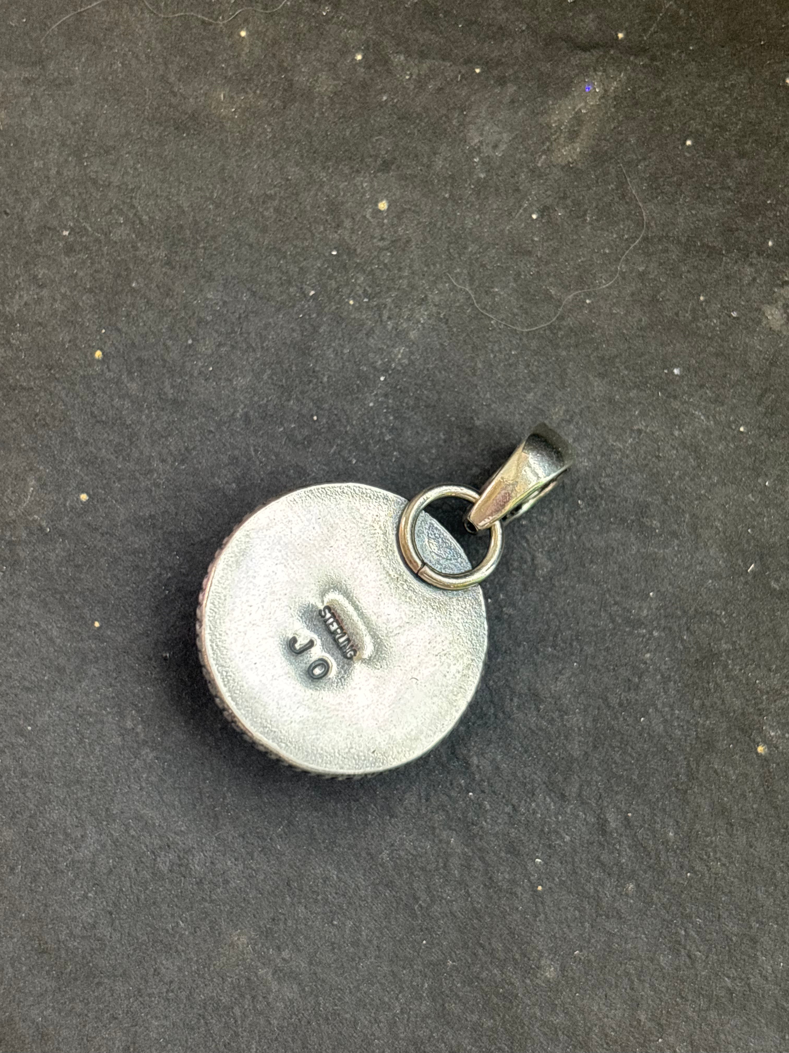 Wings of Protection Ponca Half Shell Pendant