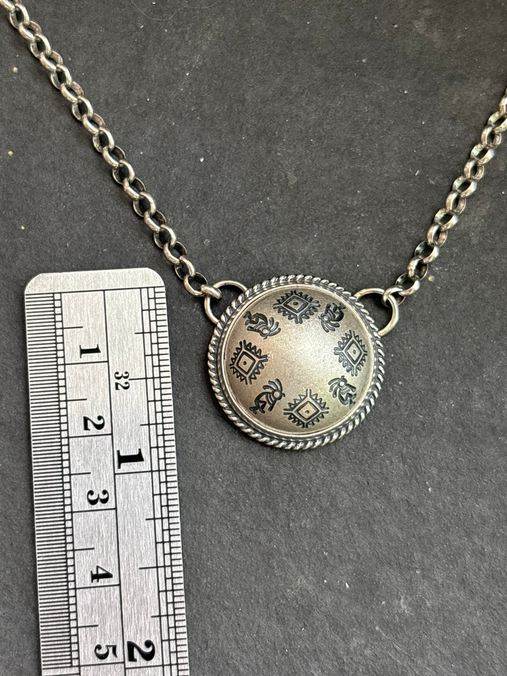 Kokpelli's Journey Ponca Half Shell Necklace