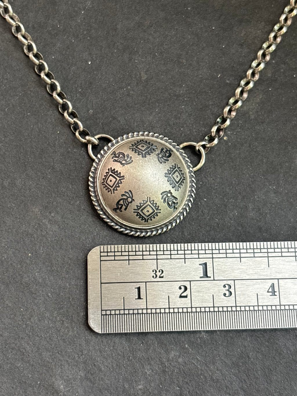 Kokpelli's Journey Ponca Half Shell Necklace