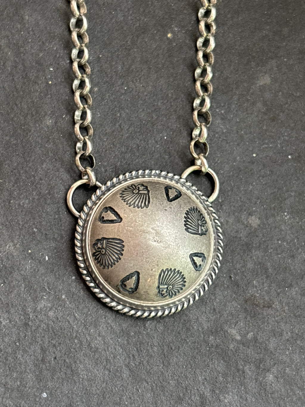 Warrior's Mark Ponca Half Shell Necklace