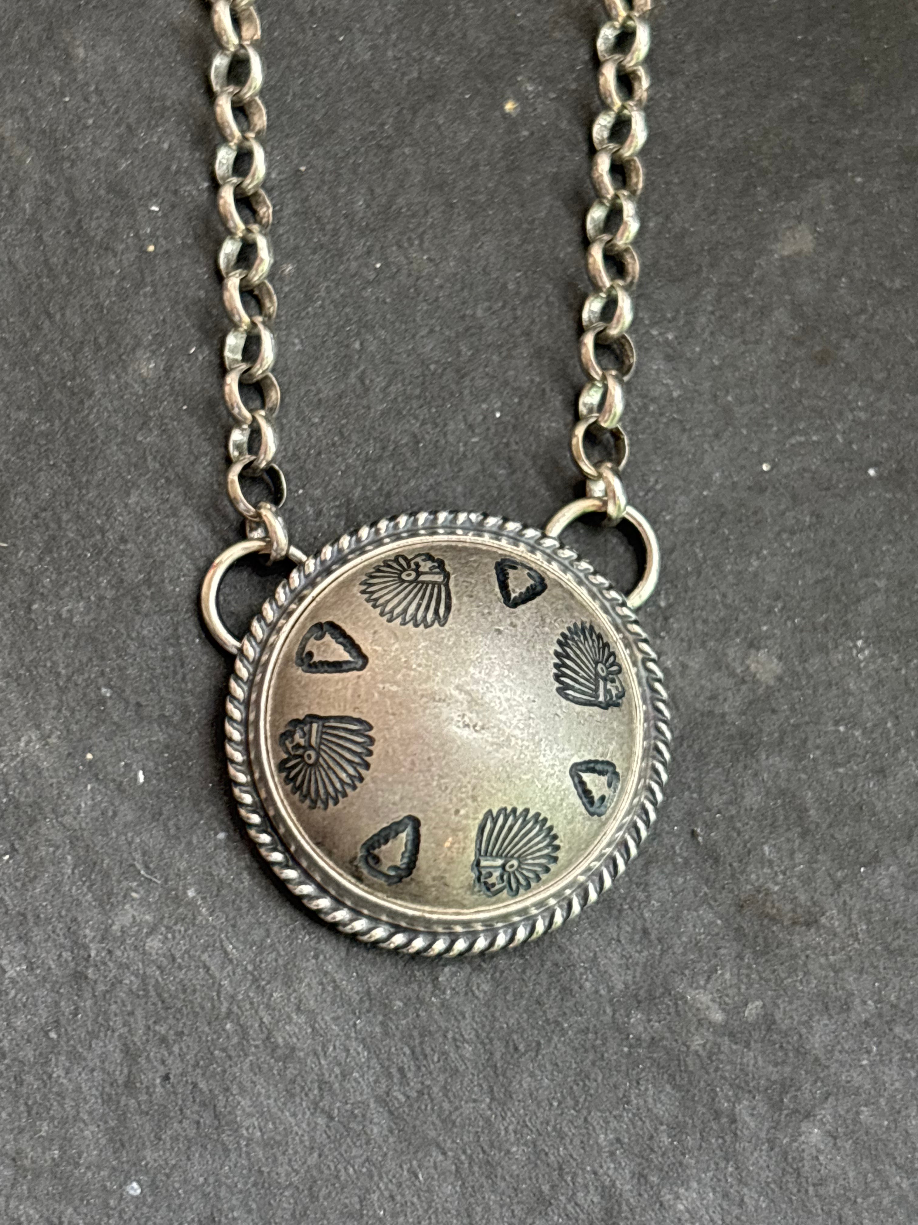 Warrior's Mark Ponca Half Shell Necklace