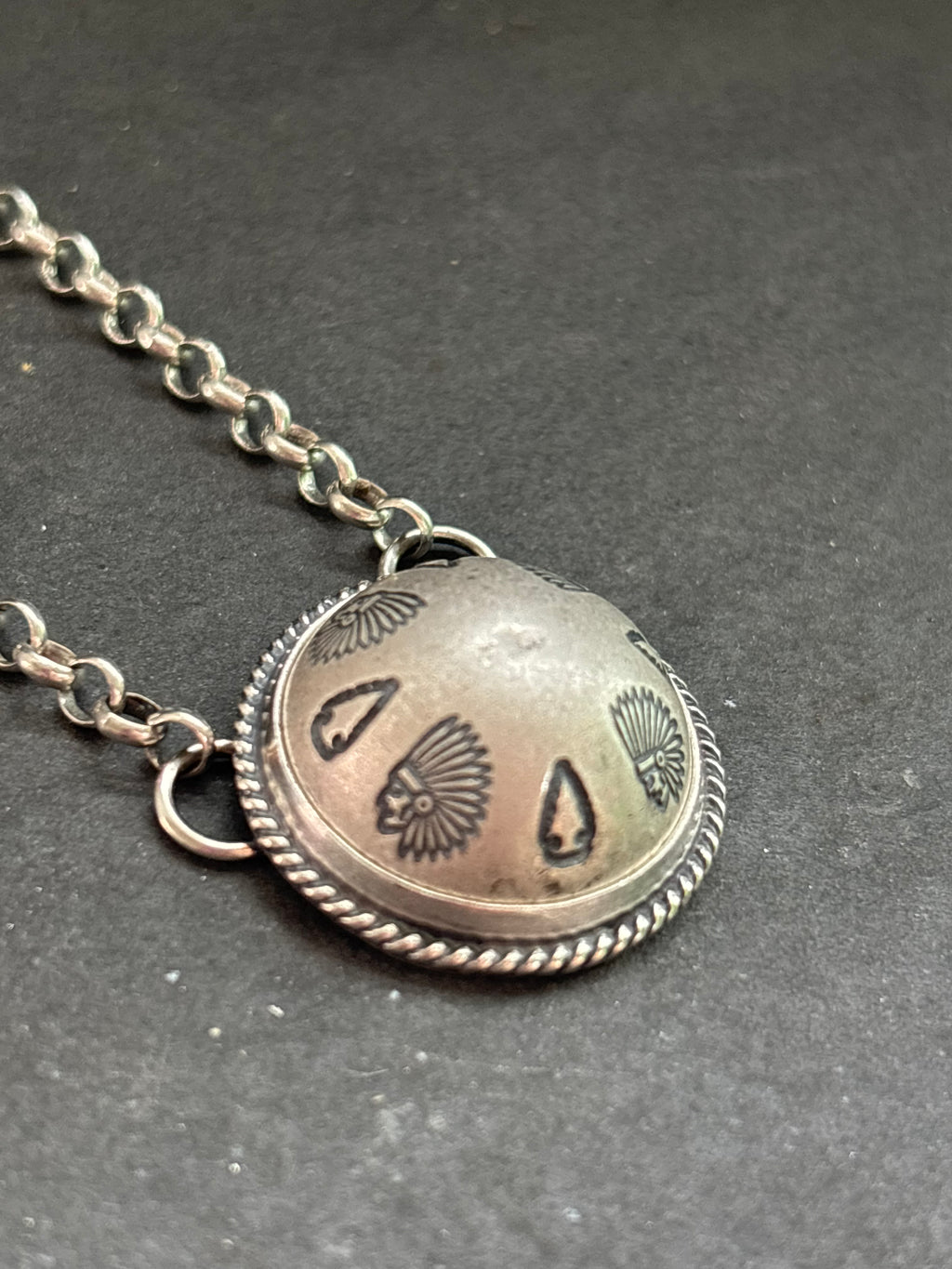 Warrior's Mark Ponca Half Shell Necklace