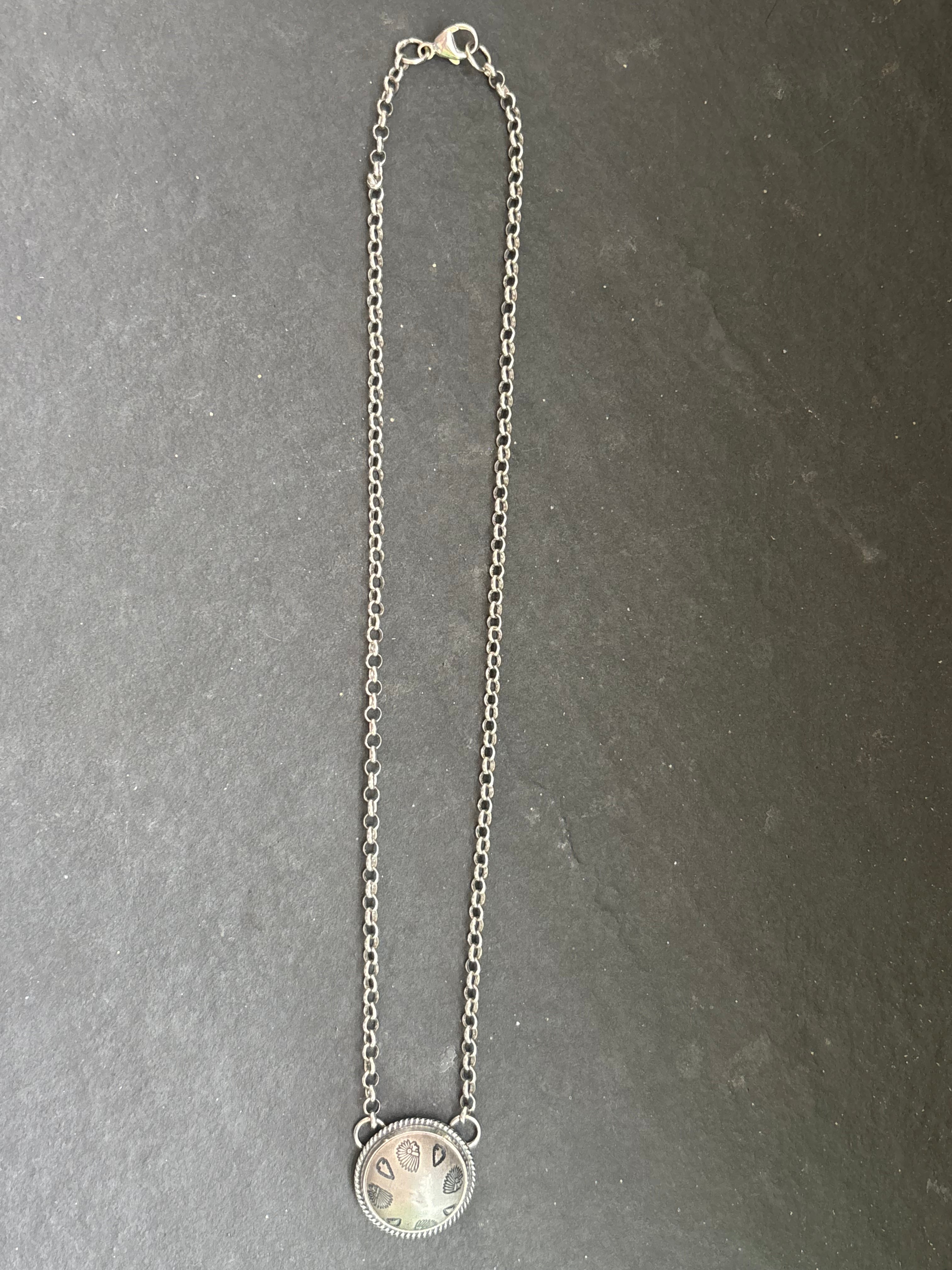 Warrior's Mark Ponca Half Shell Necklace