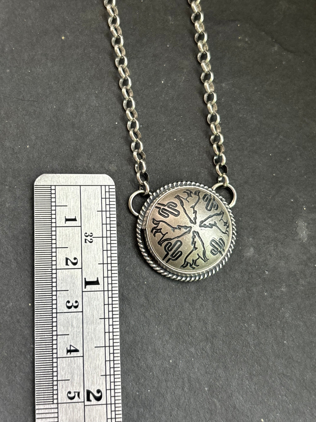 Desert Howl Ponca Half Shell Necklace